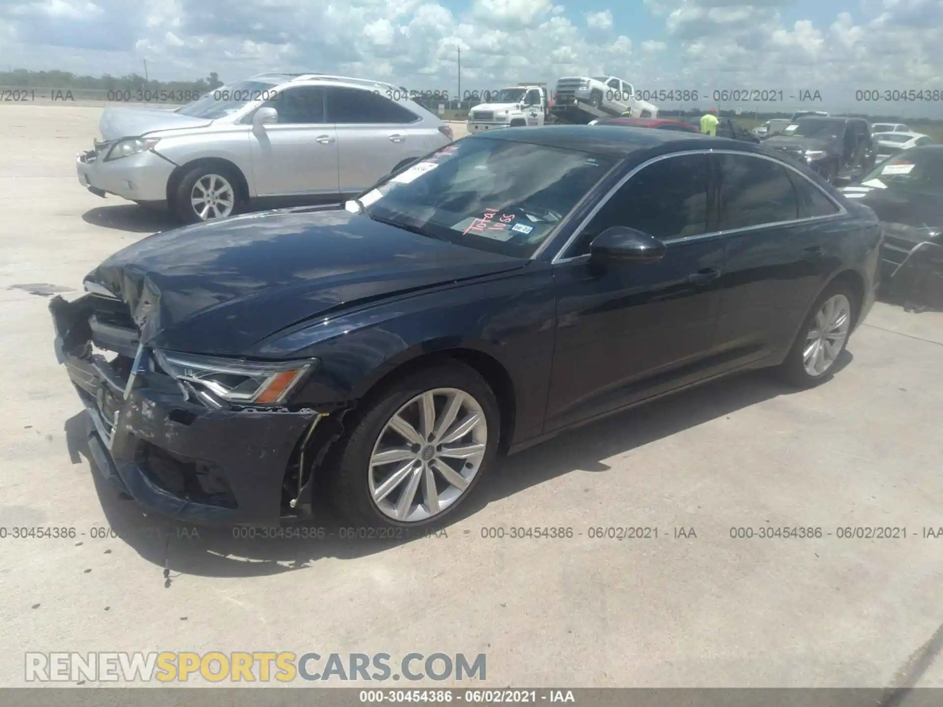2 Photograph of a damaged car WAUE8AF21LN056532 AUDI A6 2020