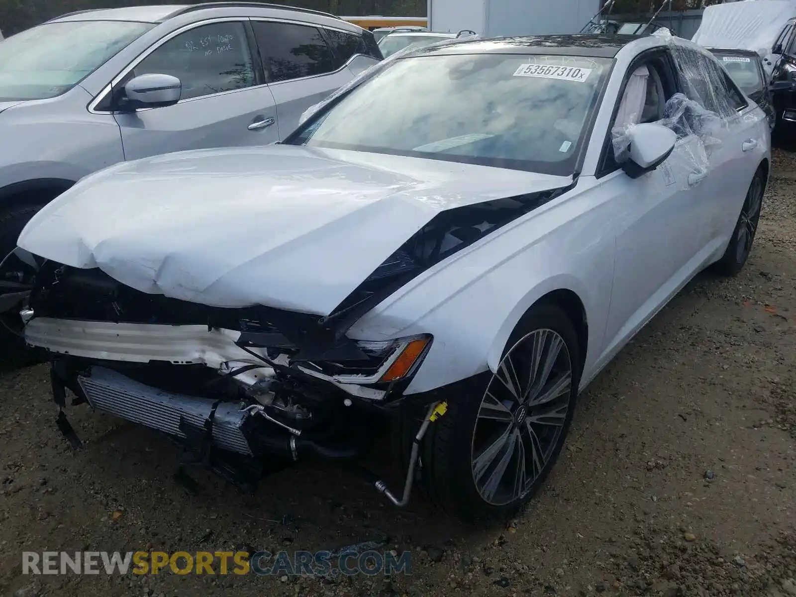 2 Photograph of a damaged car WAUE8AF22LN058466 AUDI A6 2020