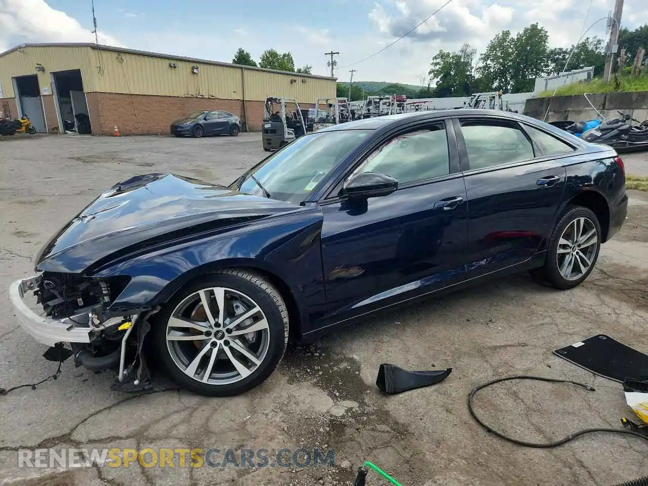 1 Photograph of a damaged car WAUE3AF20MN047062 AUDI A6 2021