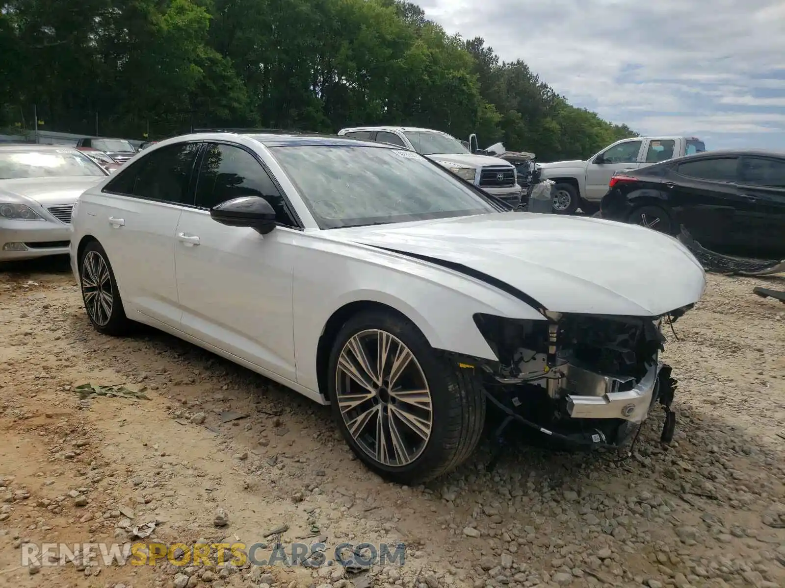 1 Photograph of a damaged car WAUE3AF23MN043653 AUDI A6 2021