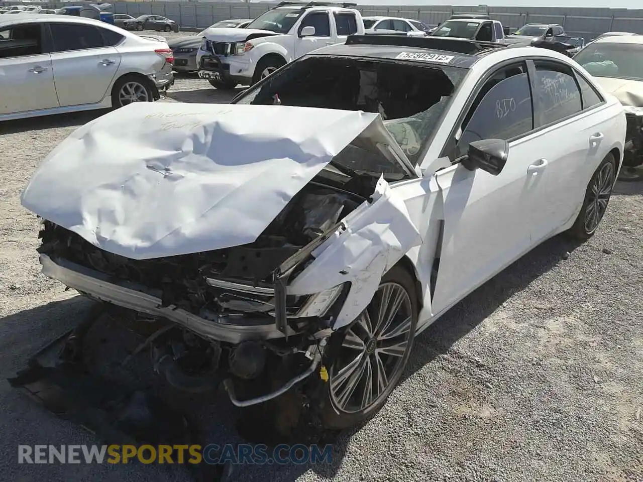 2 Photograph of a damaged car WAUE3AF28MN058861 AUDI A6 2021