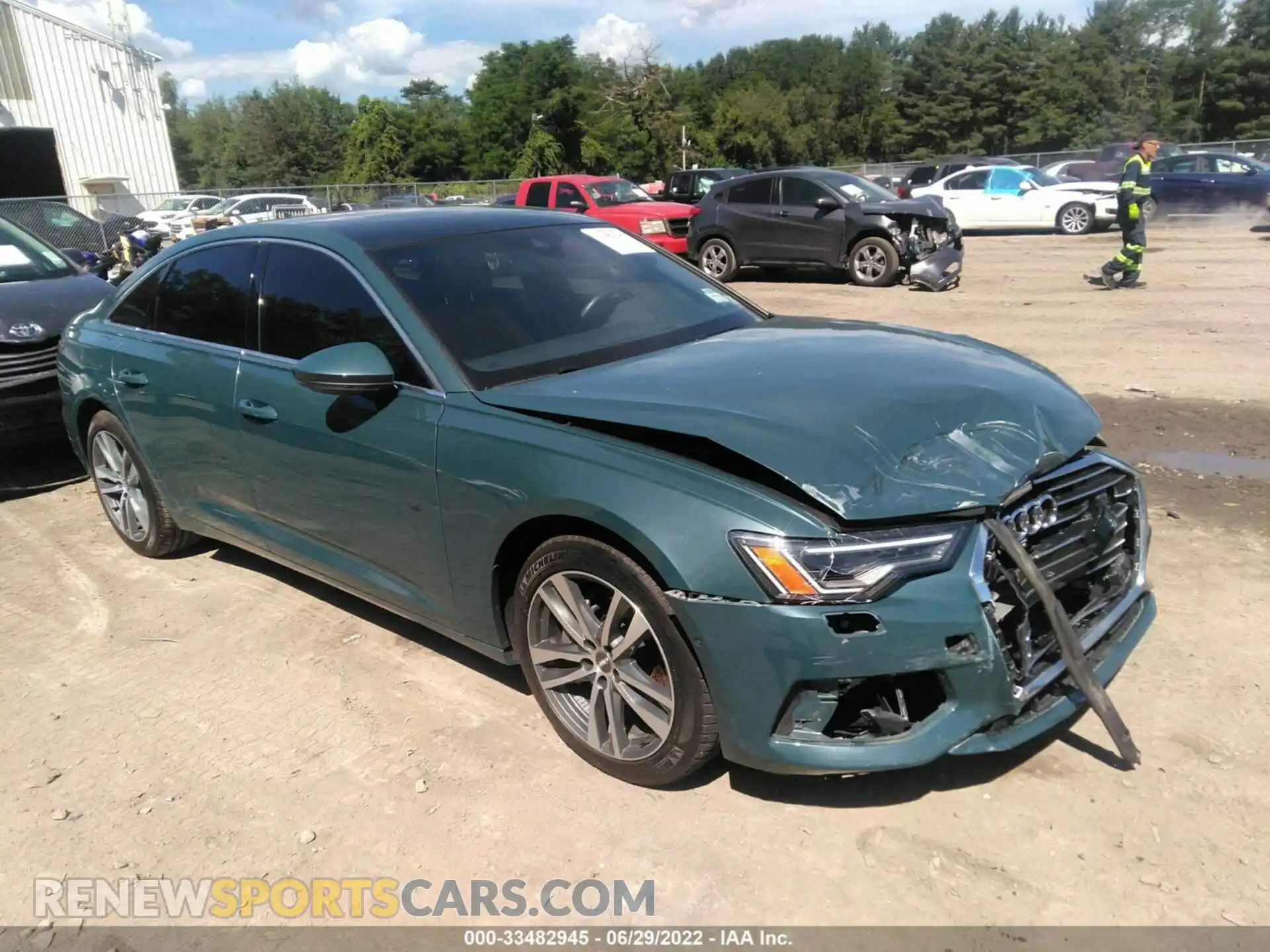 1 Photograph of a damaged car WAUE8AF23MN009004 AUDI A6 2021