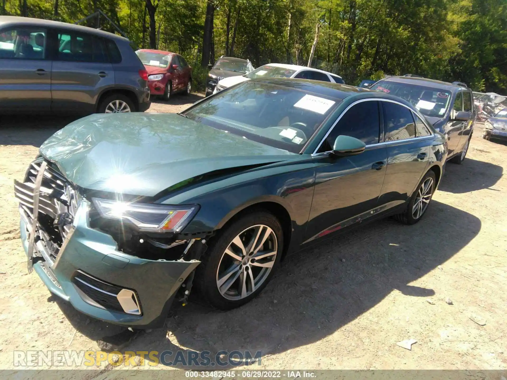 2 Photograph of a damaged car WAUE8AF23MN009004 AUDI A6 2021