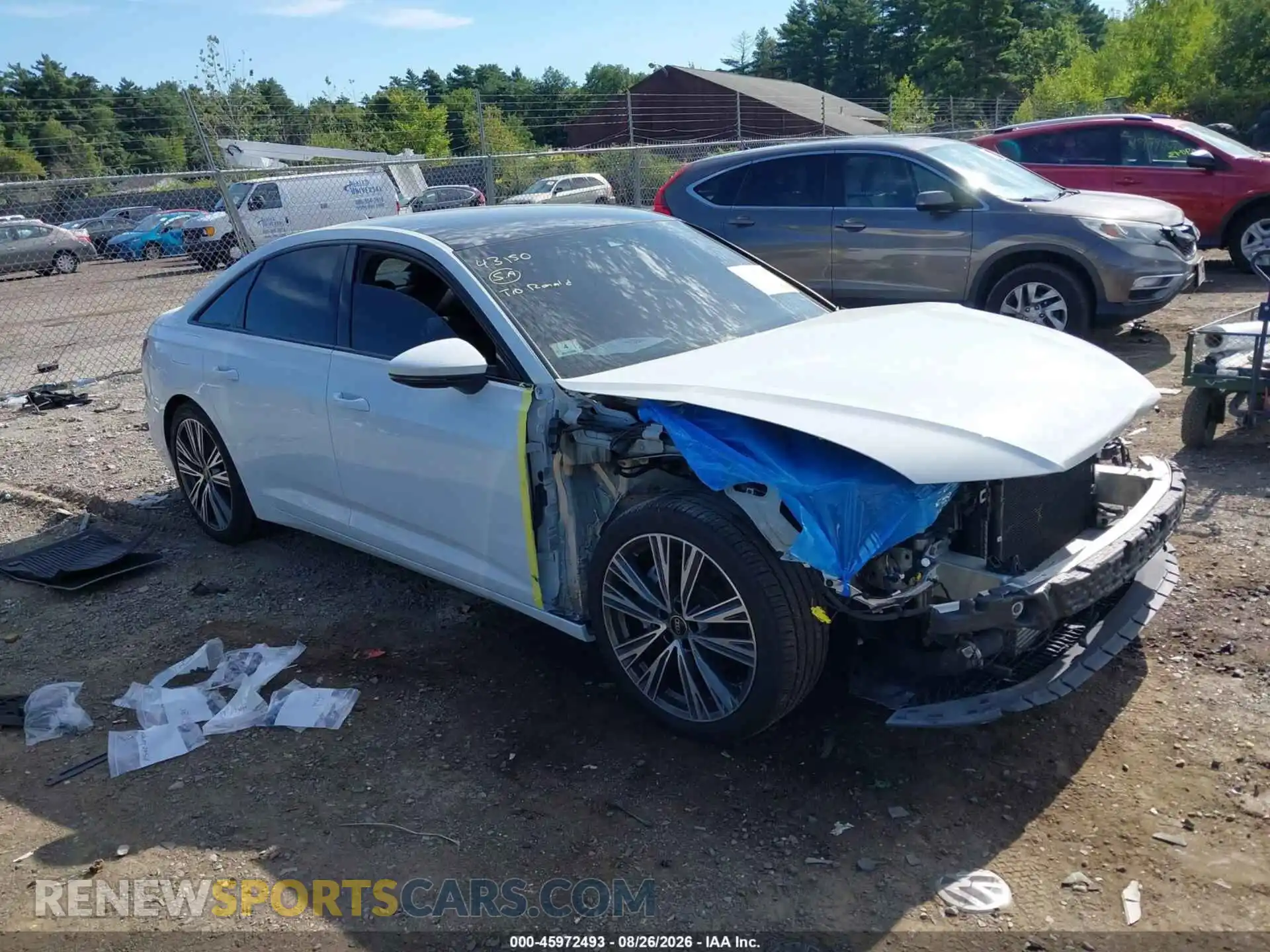 1 Photograph of a damaged car WAUE8AF23MN040639 AUDI A6 2021