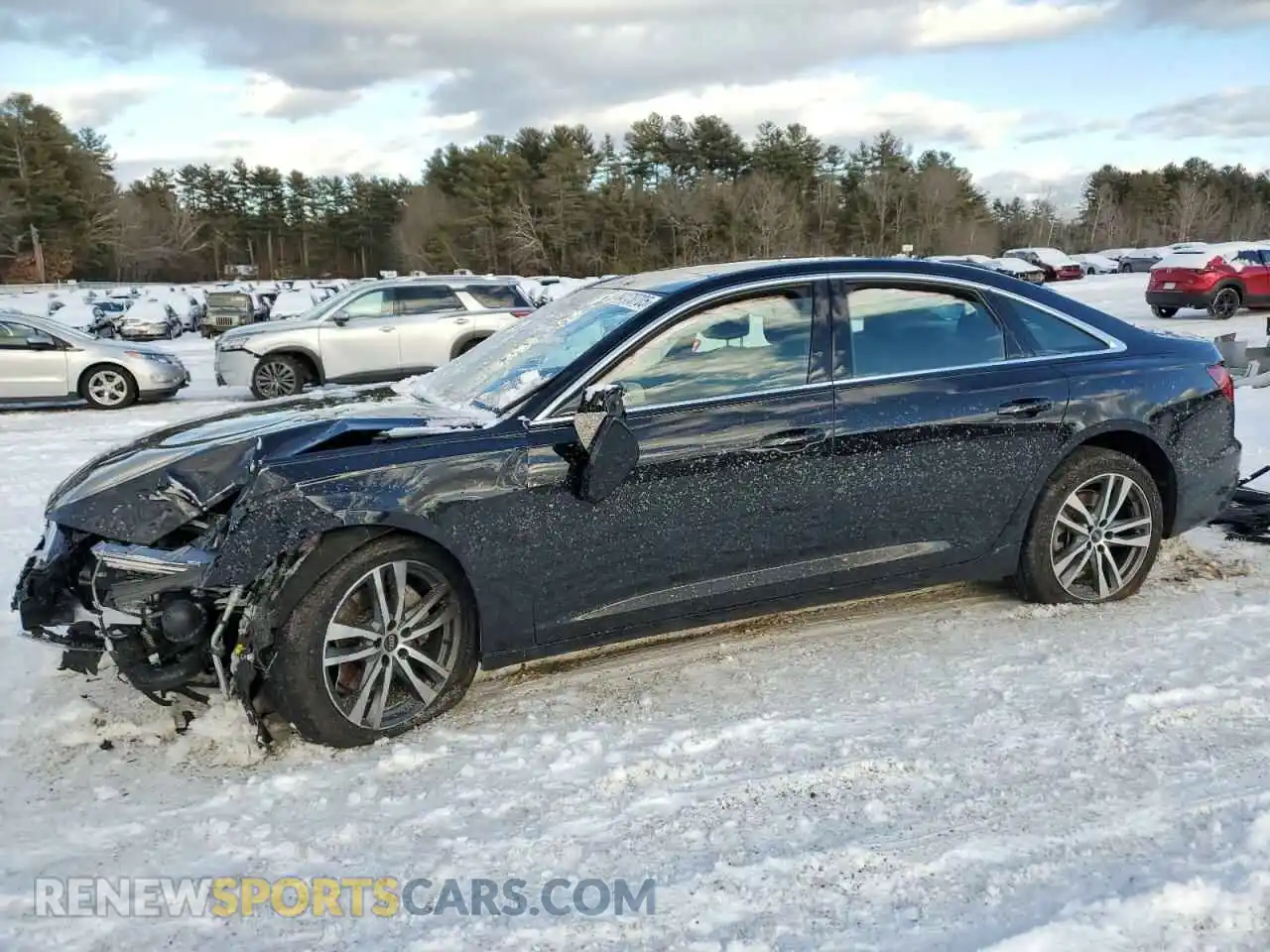 1 Photograph of a damaged car WAUE8AF26MN015525 AUDI A6 2021