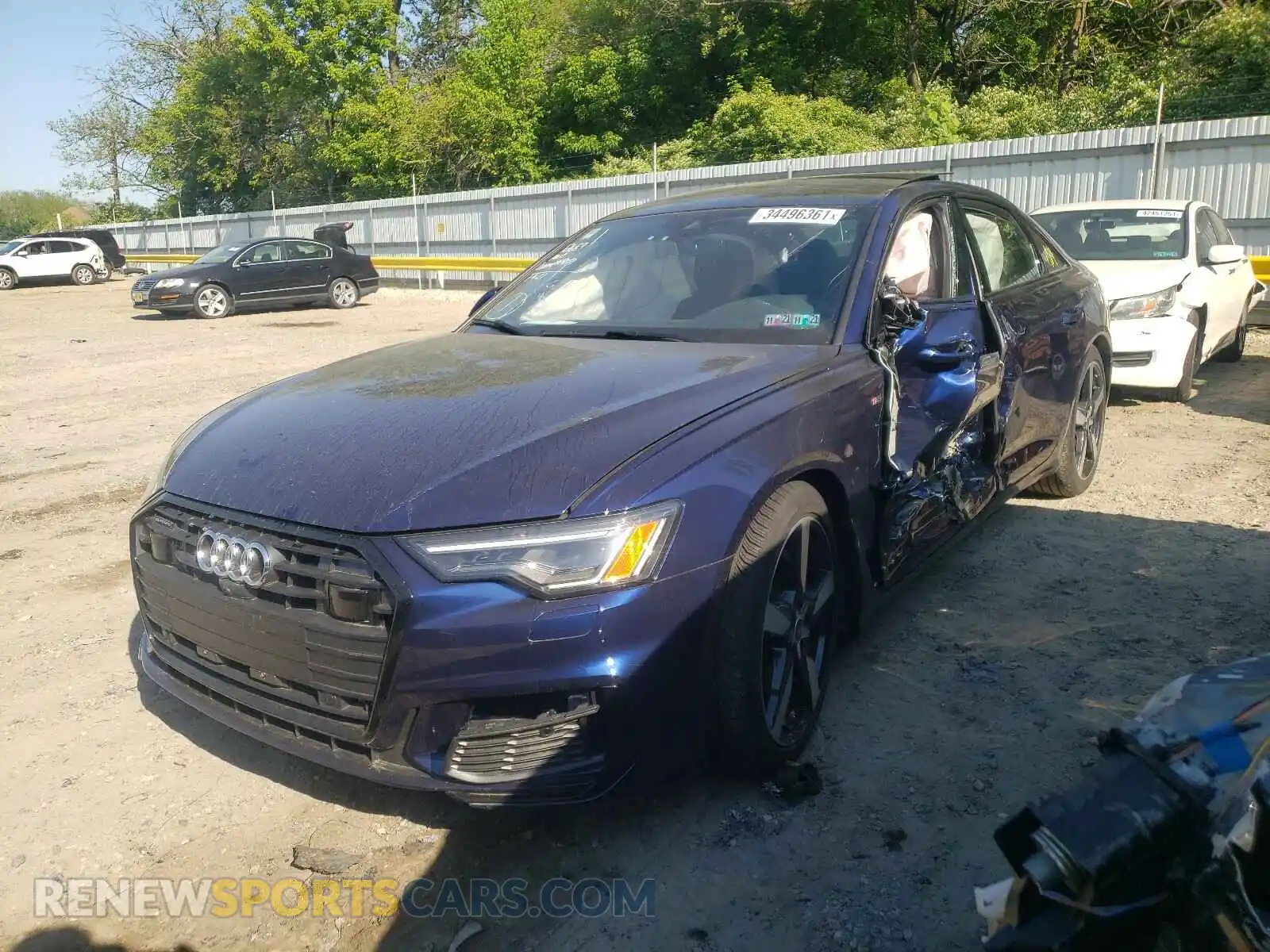 2 Photograph of a damaged car WAUL2AF2XMN019019 AUDI A6 2021