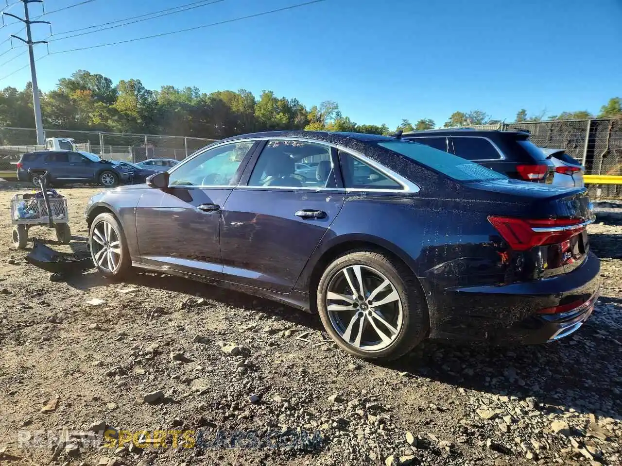2 Photograph of a damaged car WAUM2BF21NN014500 AUDI A6 2022