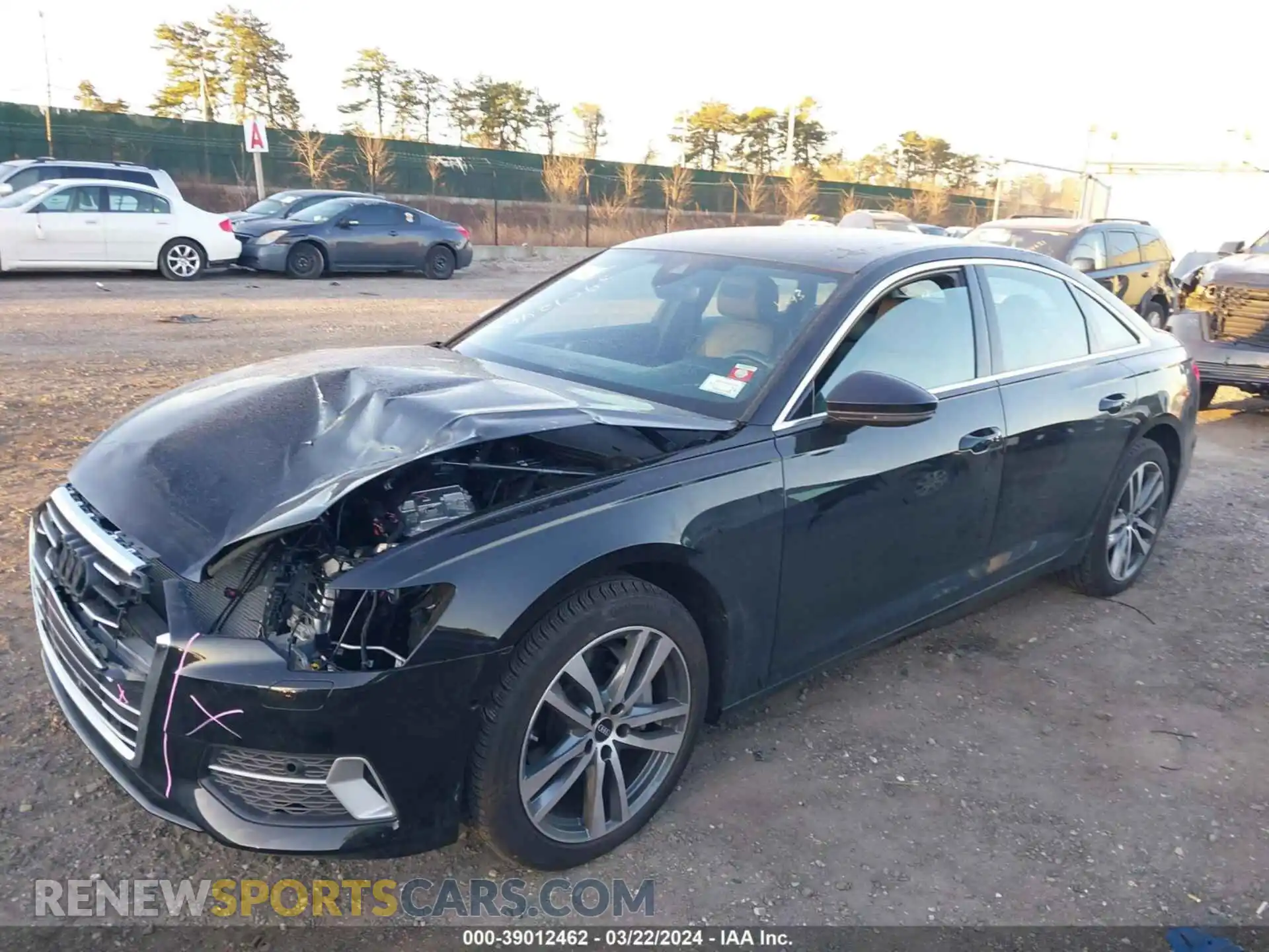 2 fotografías del automóvil dañado WAUE3BF26PN073305 AUDI A6 2023