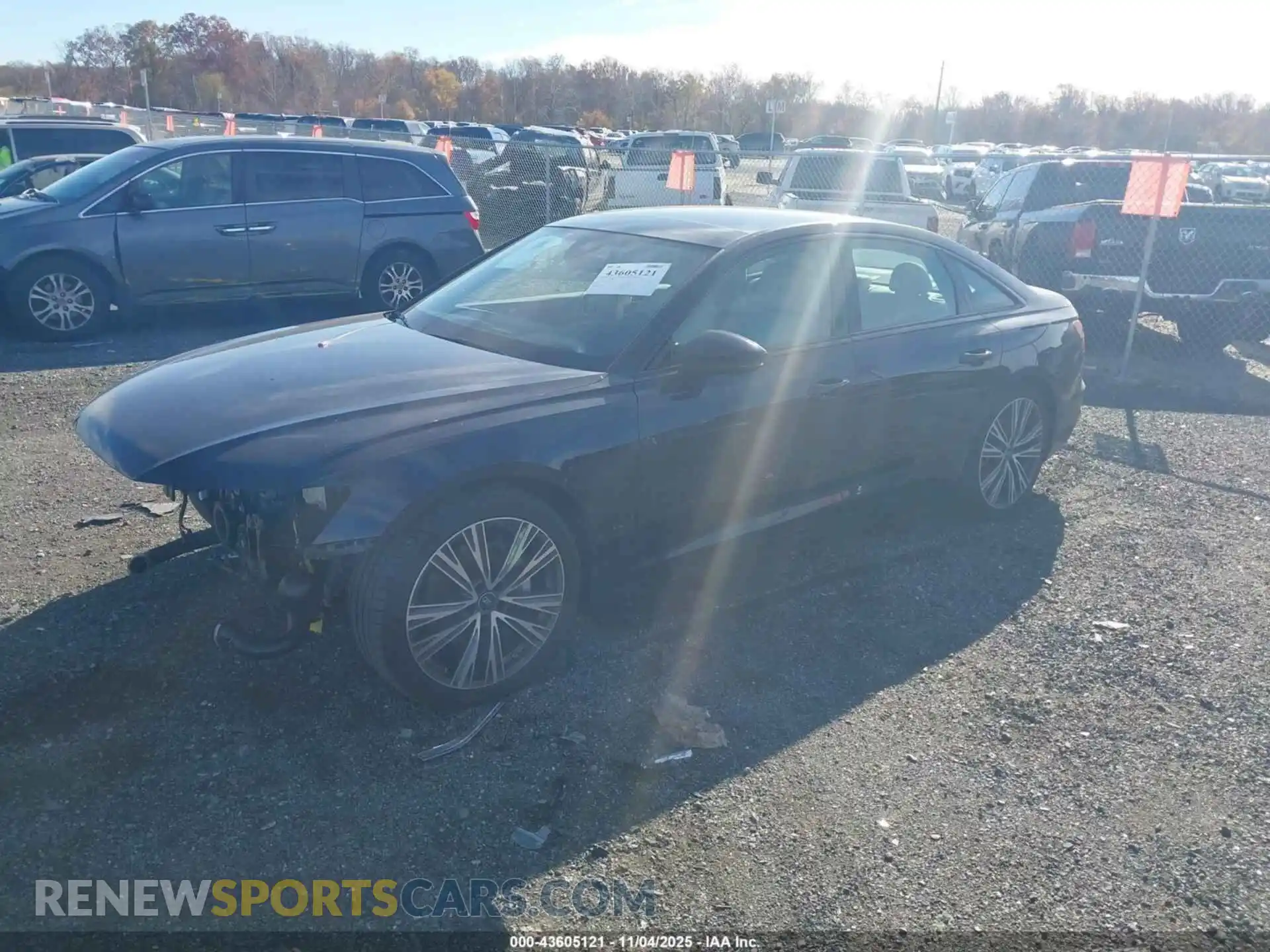 2 fotografías del automóvil dañado WAUE3BF23RN040328 AUDI A6 2024