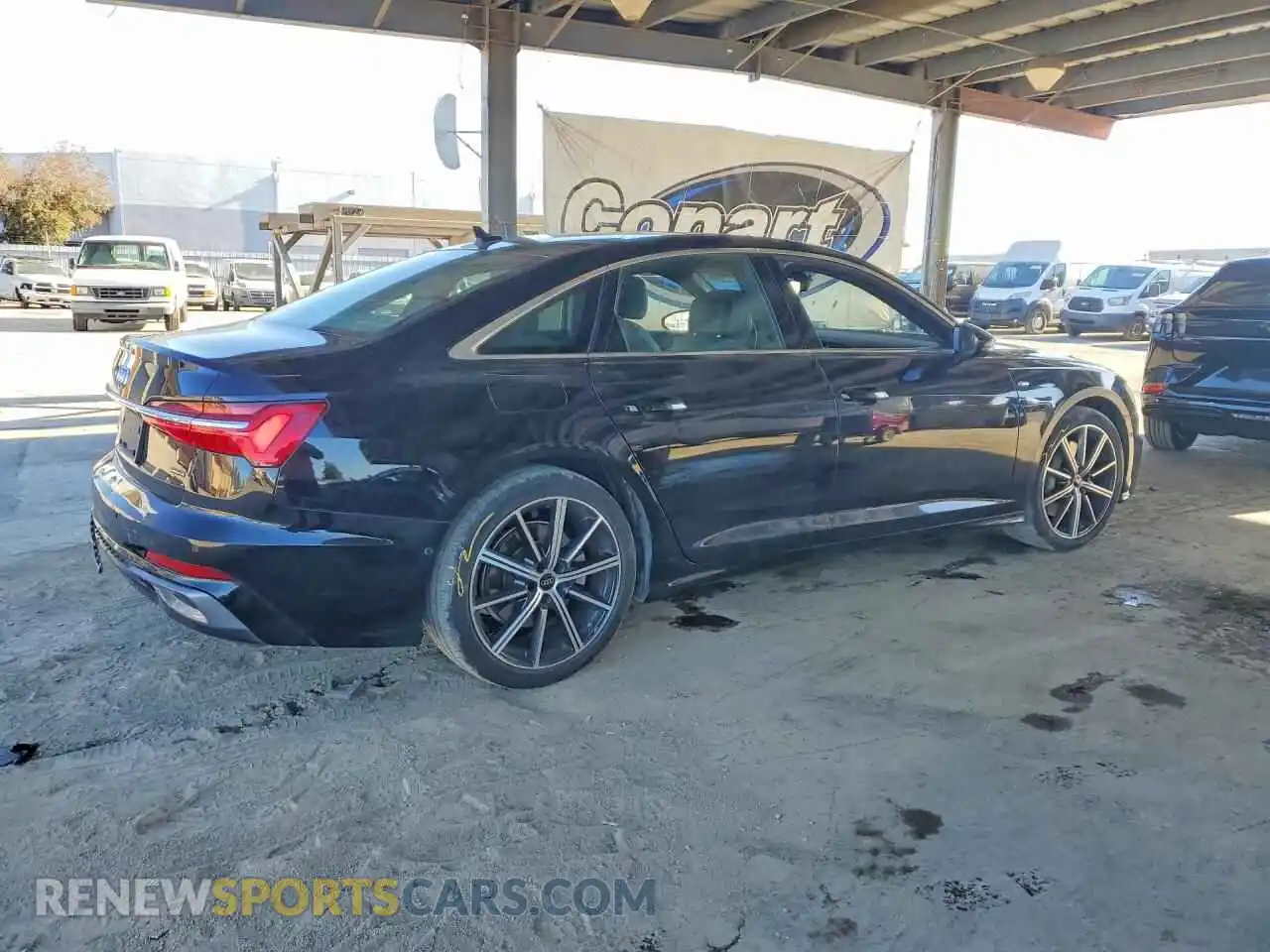 3 fotografías del automóvil dañado WAUL2BF23RN063246 AUDI A6 2024