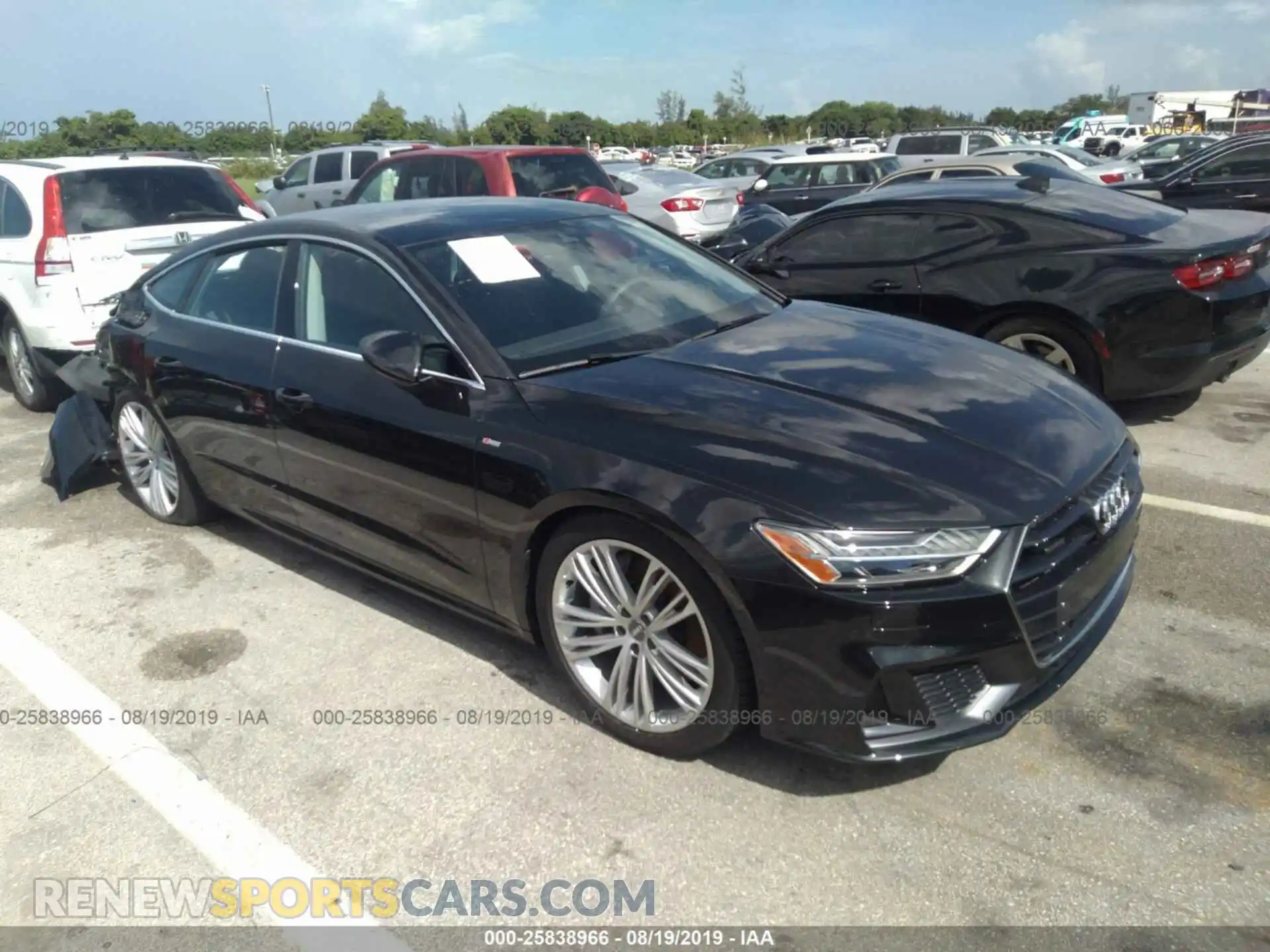 1 Photograph of a damaged car WAUV2AF22KN055499 AUDI A7 2019