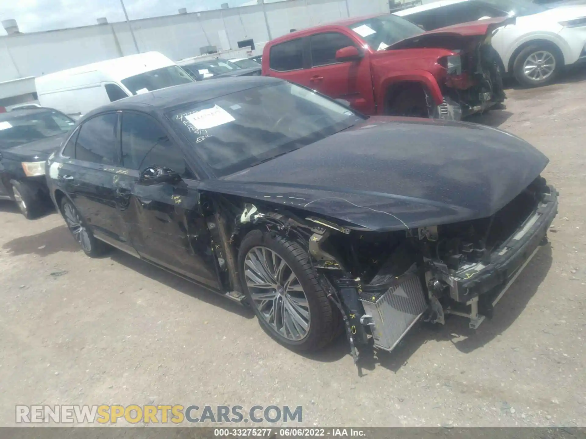 1 Photograph of a damaged car WAU8DAF85KN002081 AUDI A8 2019