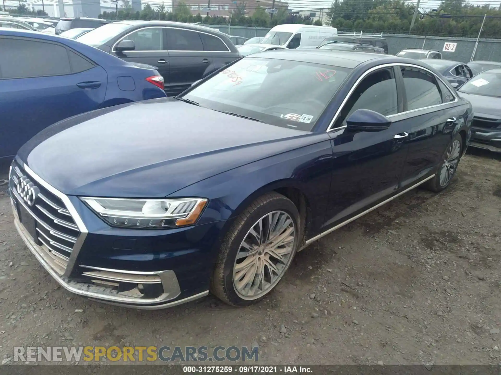 2 Photograph of a damaged car WAU8DAF8XKN018938 AUDI A8 2019