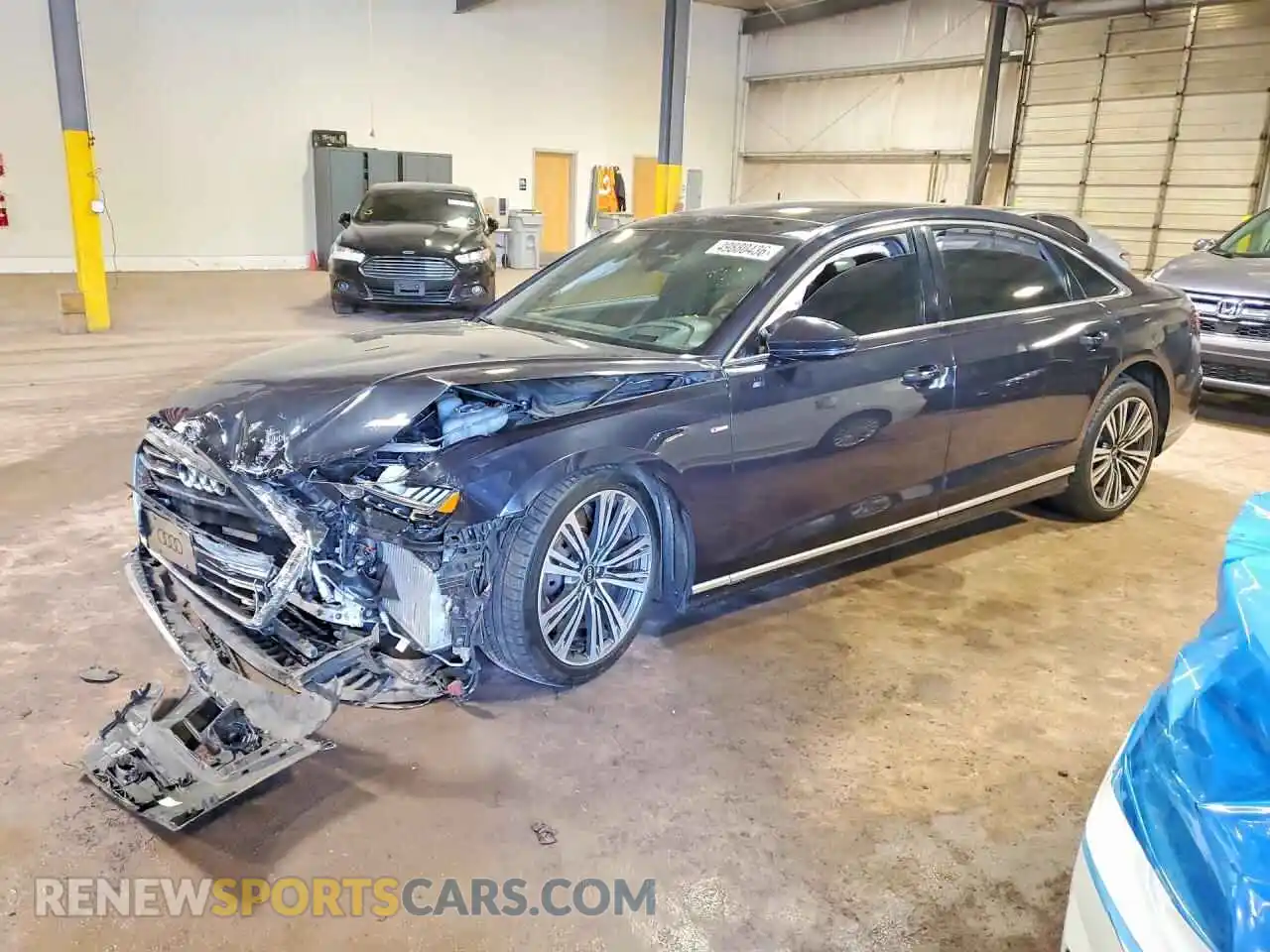 1 fotografías del automóvil dañado WAU8EAF85MN017969 AUDI A8 2021