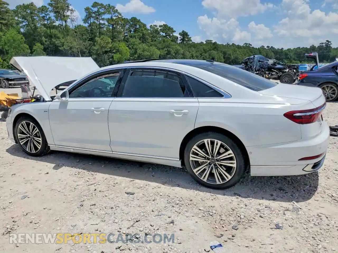 2 Photograph of a damaged car WAULDAF83PN015218 AUDI A8 2023