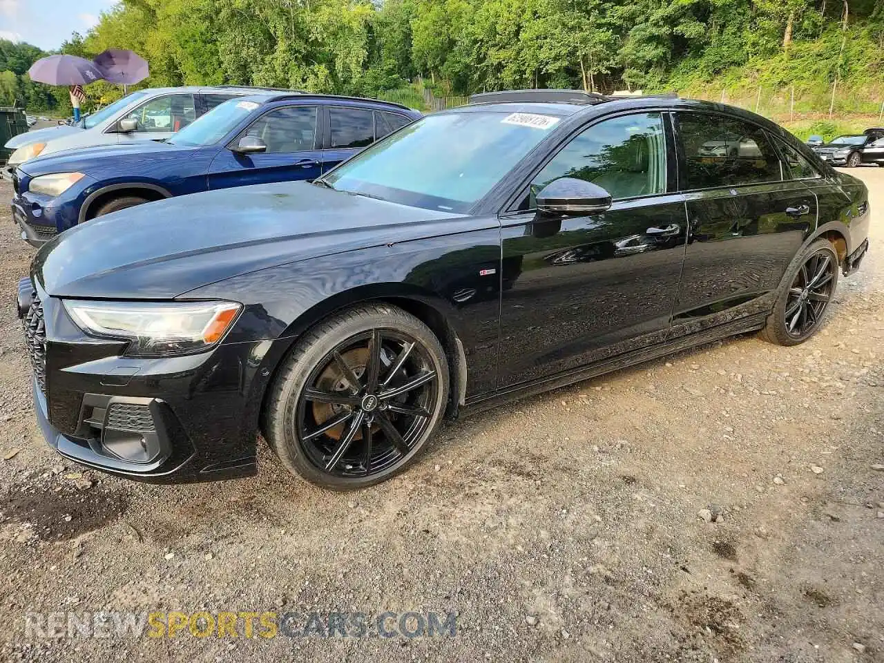 1 Photograph of a damaged car WAULDAF87PN001113 AUDI A8 2023