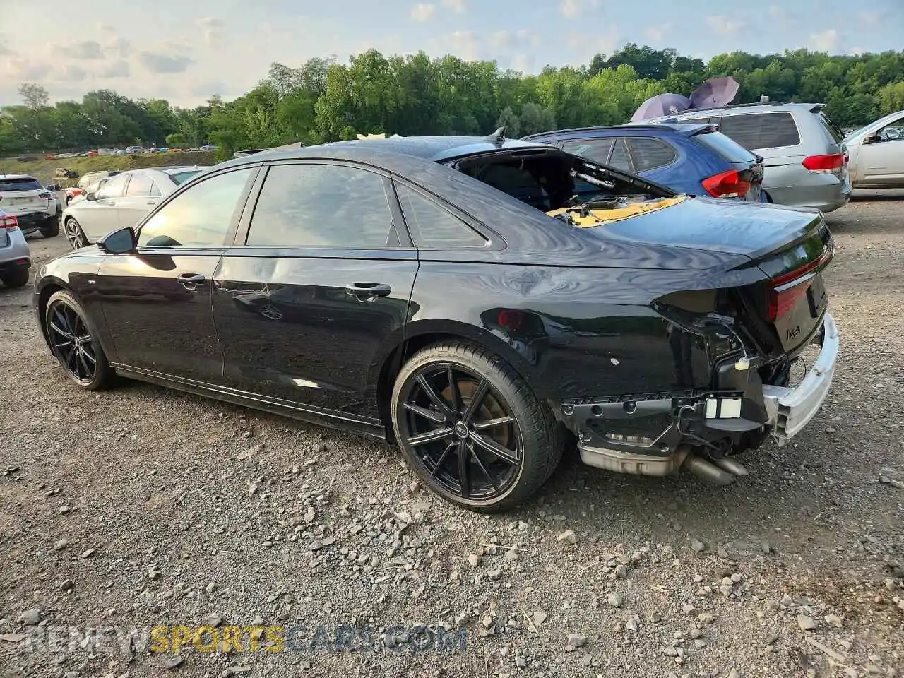 2 Photograph of a damaged car WAULDAF87PN001113 AUDI A8 2023