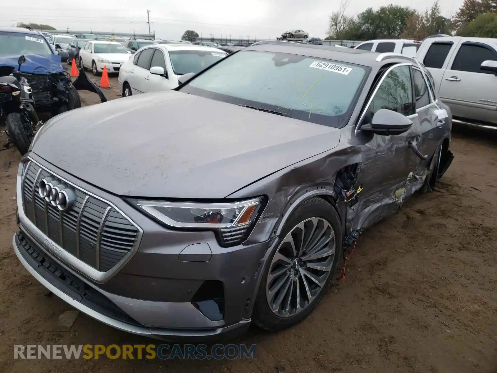 2 Photograph of a damaged car WA1VAAGE6KB006476 AUDI E-TRON 2019