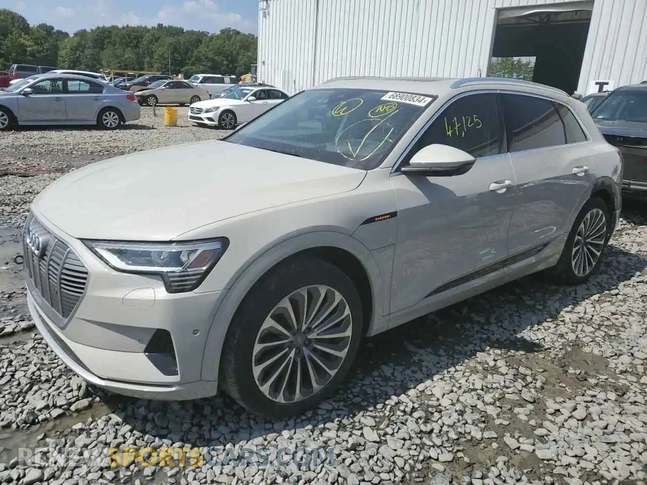 1 Photograph of a damaged car WA1VAAGE8KB015048 AUDI E-TRON 2019