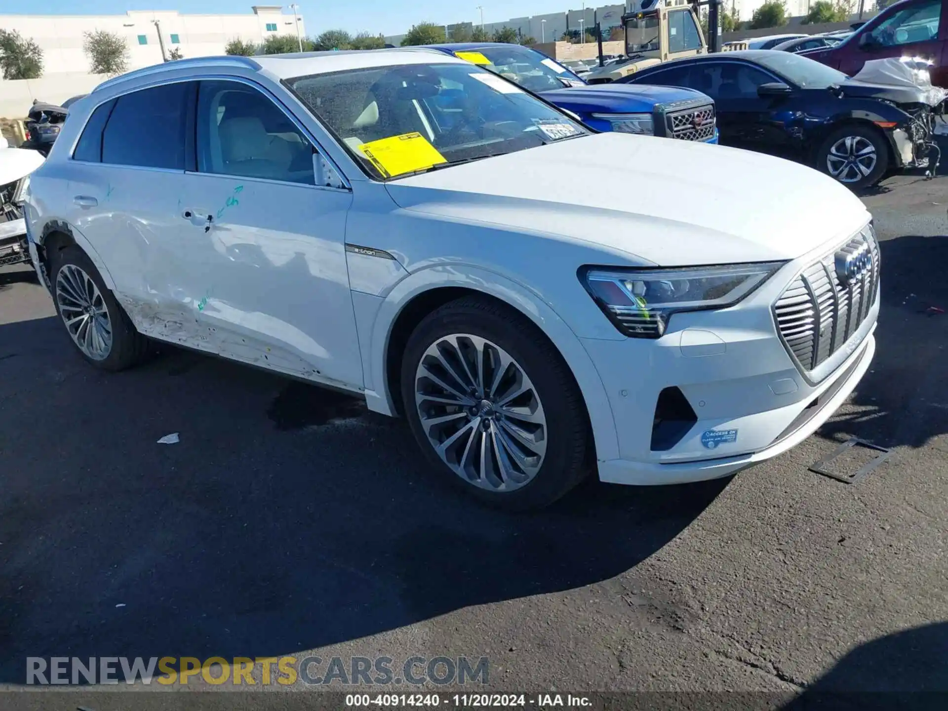 1 Photograph of a damaged car WA1VABGE0KB024140 AUDI E-TRON 2019