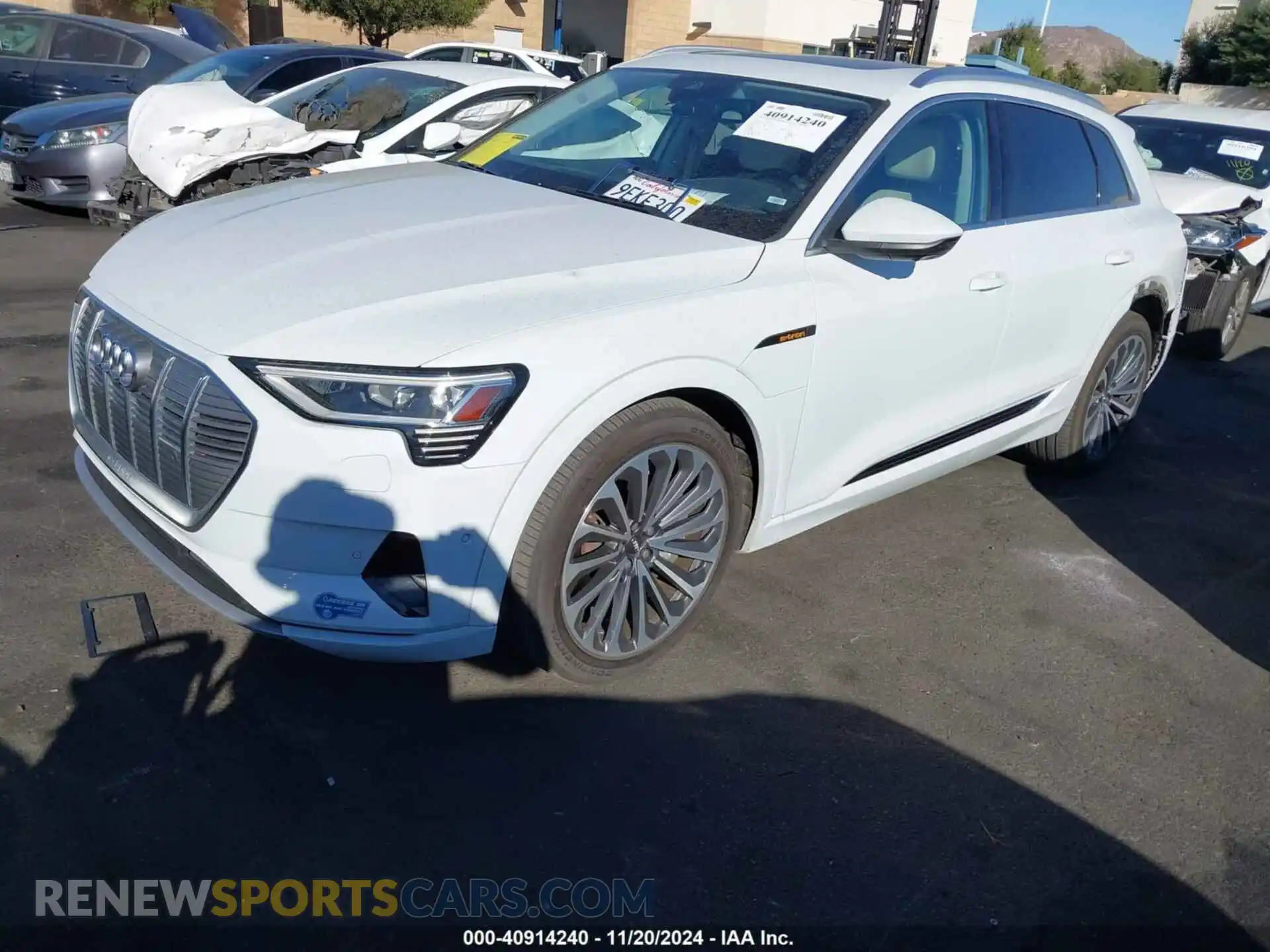 2 Photograph of a damaged car WA1VABGE0KB024140 AUDI E-TRON 2019
