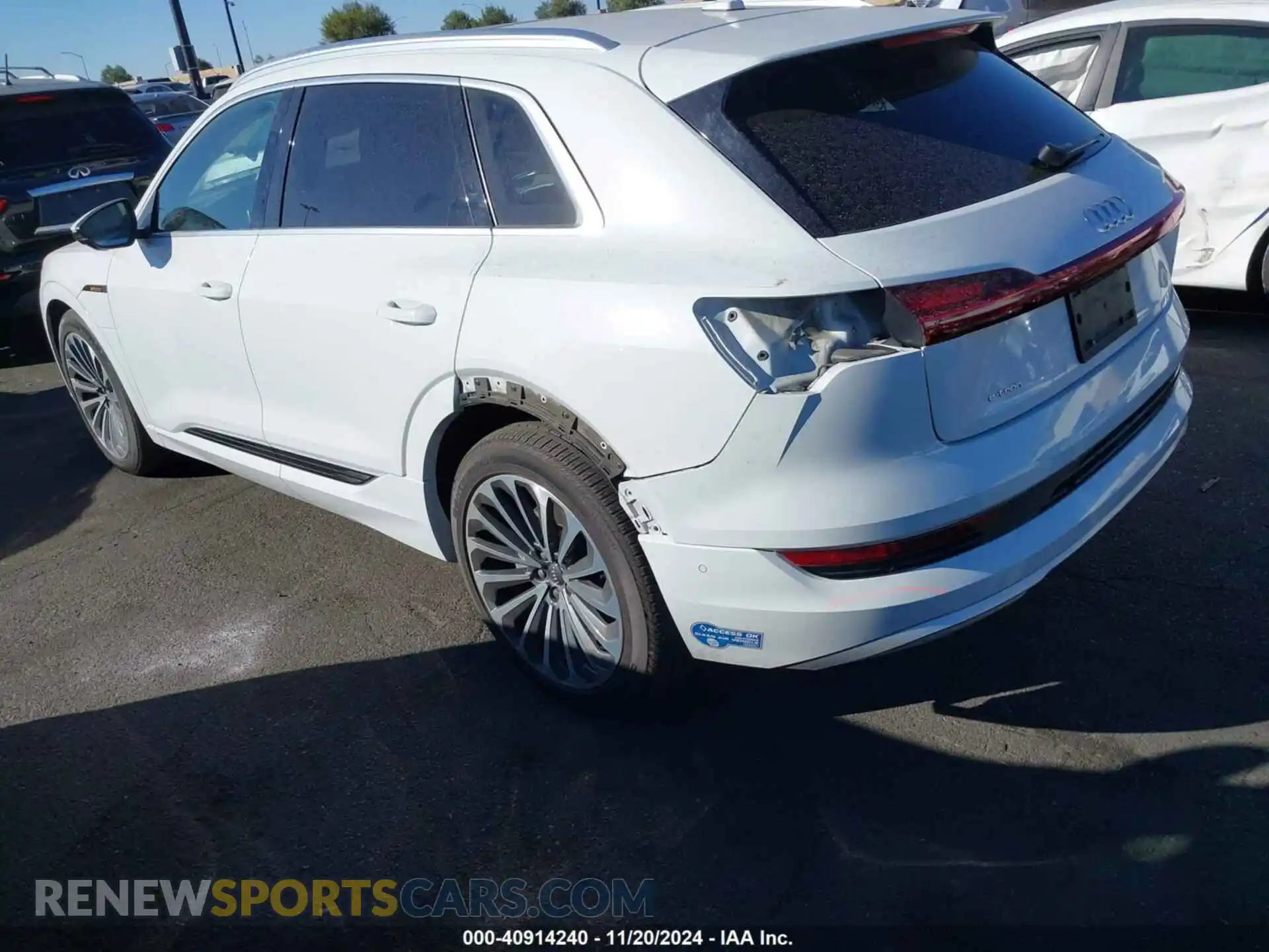 3 Photograph of a damaged car WA1VABGE0KB024140 AUDI E-TRON 2019