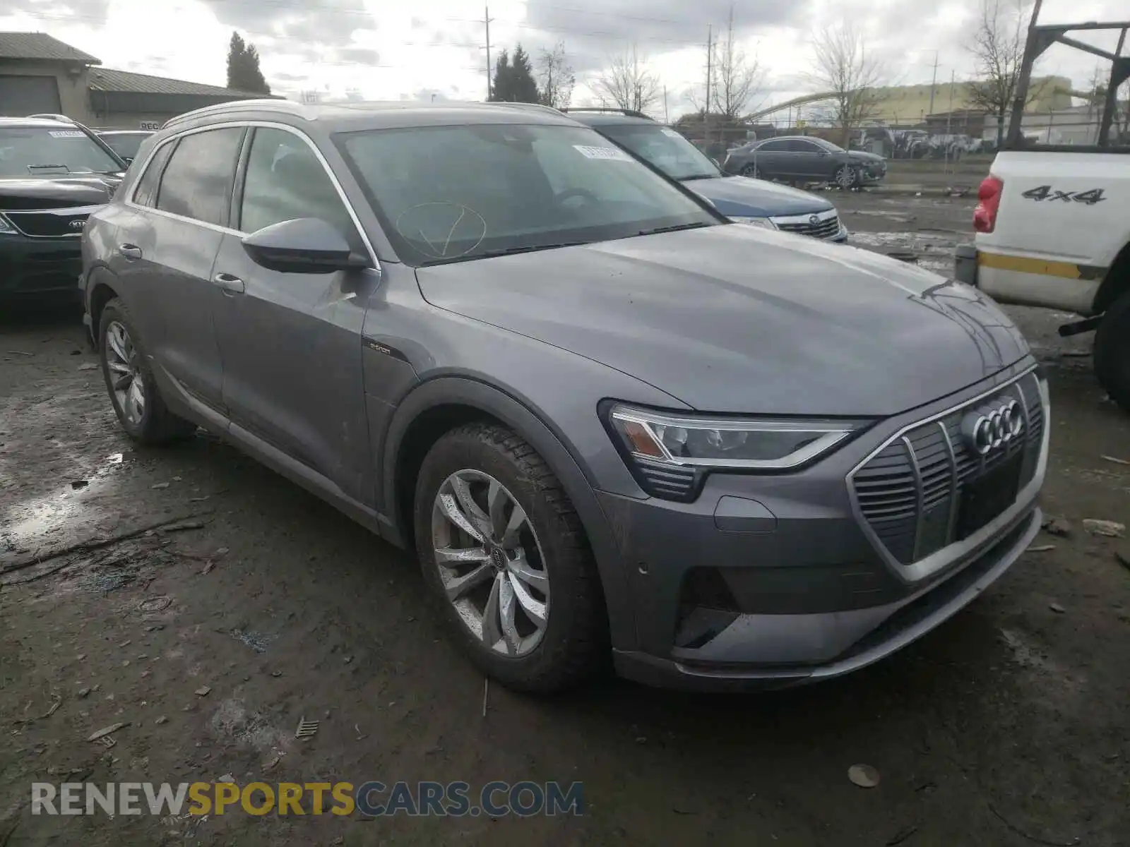 1 Photograph of a damaged car WA1VABGE2KB019070 AUDI E-TRON 2019