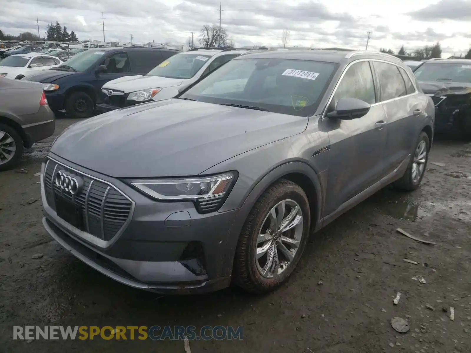 2 Photograph of a damaged car WA1VABGE2KB019070 AUDI E-TRON 2019