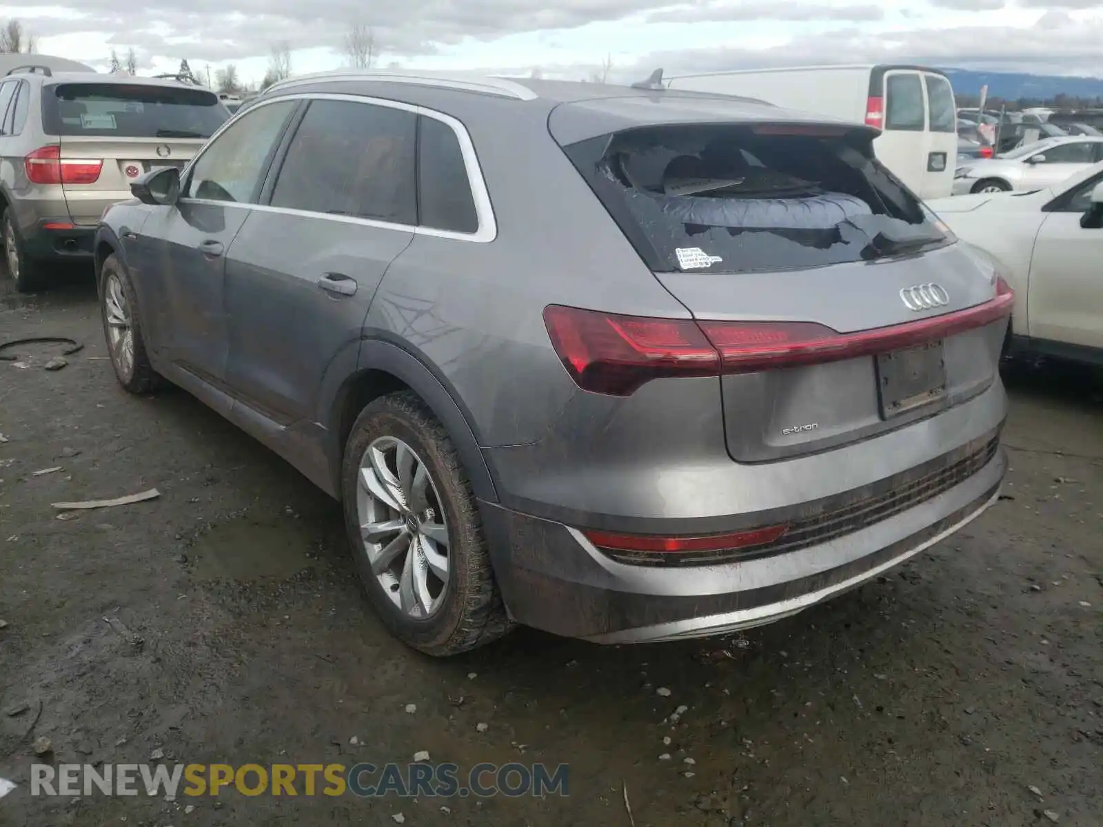 3 Photograph of a damaged car WA1VABGE2KB019070 AUDI E-TRON 2019