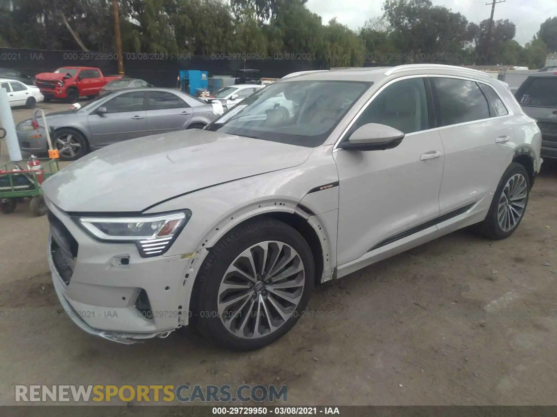 2 Photograph of a damaged car WA1VABGE3KB016906 AUDI E-TRON 2019
