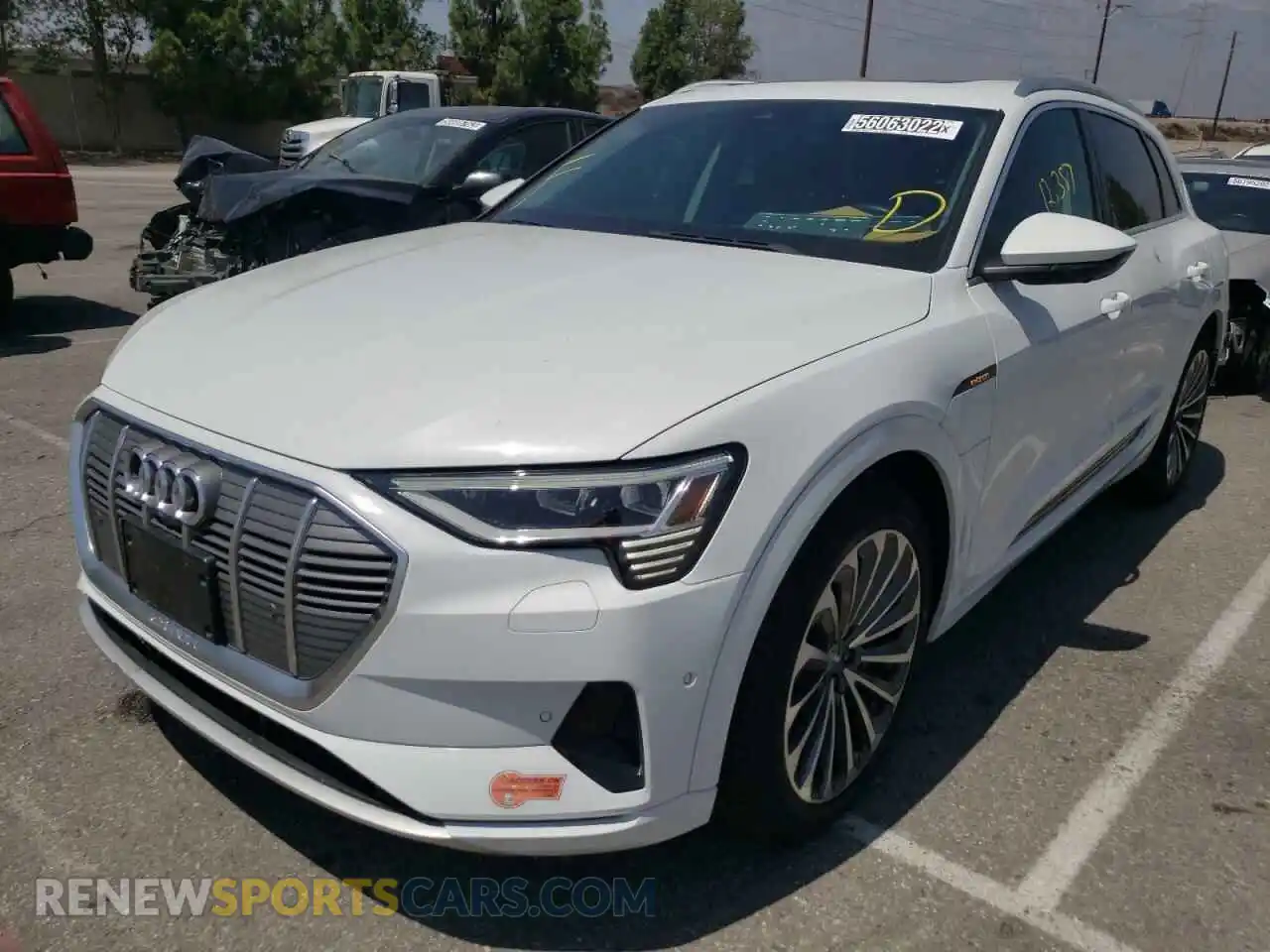 2 Photograph of a damaged car WA1VABGE8KB022944 AUDI E-TRON 2019