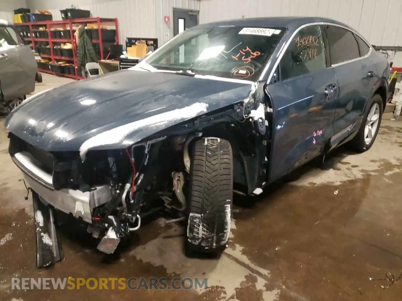 2 Photograph of a damaged car WA13ABGE9LB033833 AUDI E-TRON 2020
