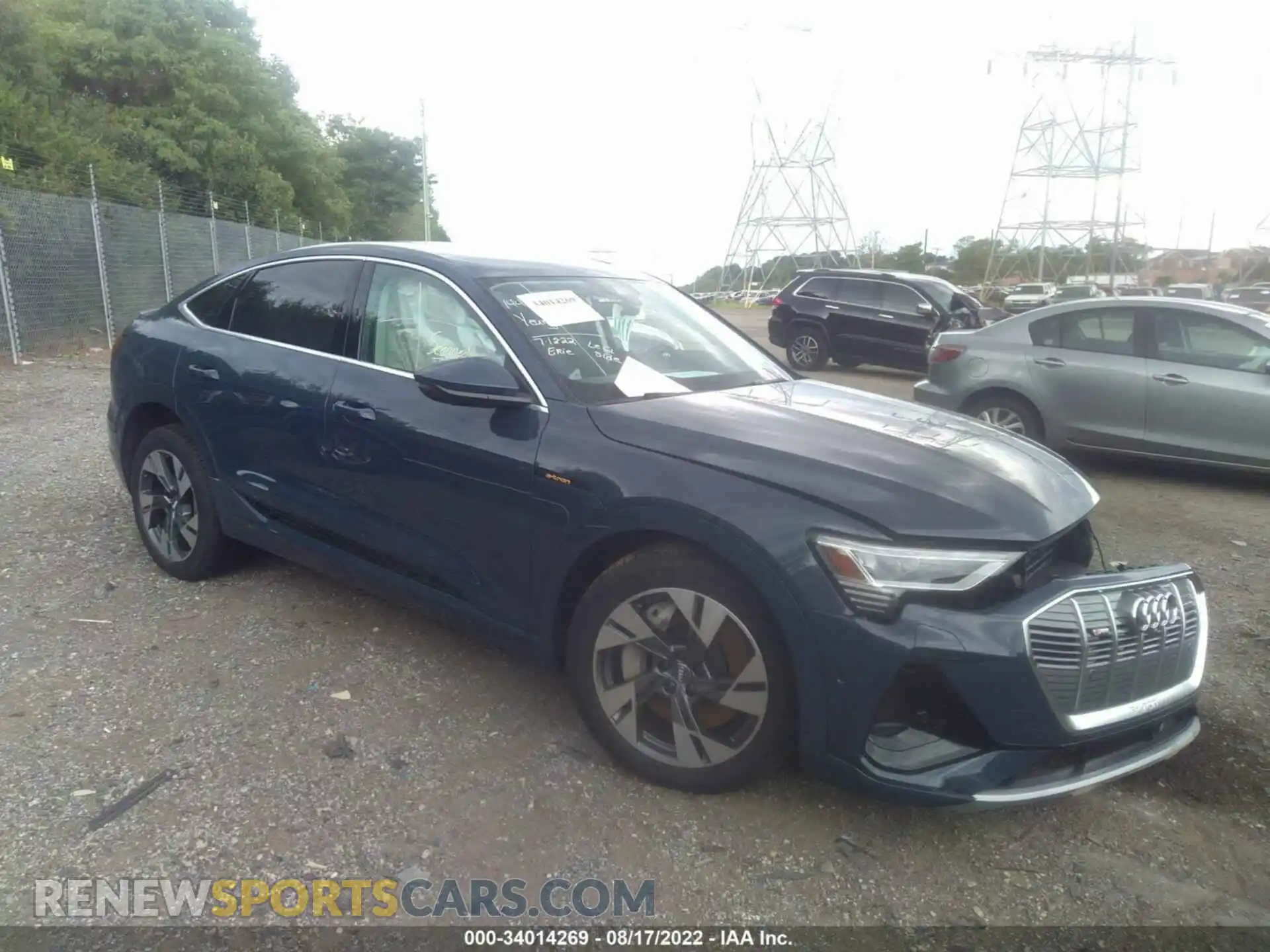 1 fotografías del automóvil dañado WA13AAGE7MB004259 AUDI E-TRON 2021