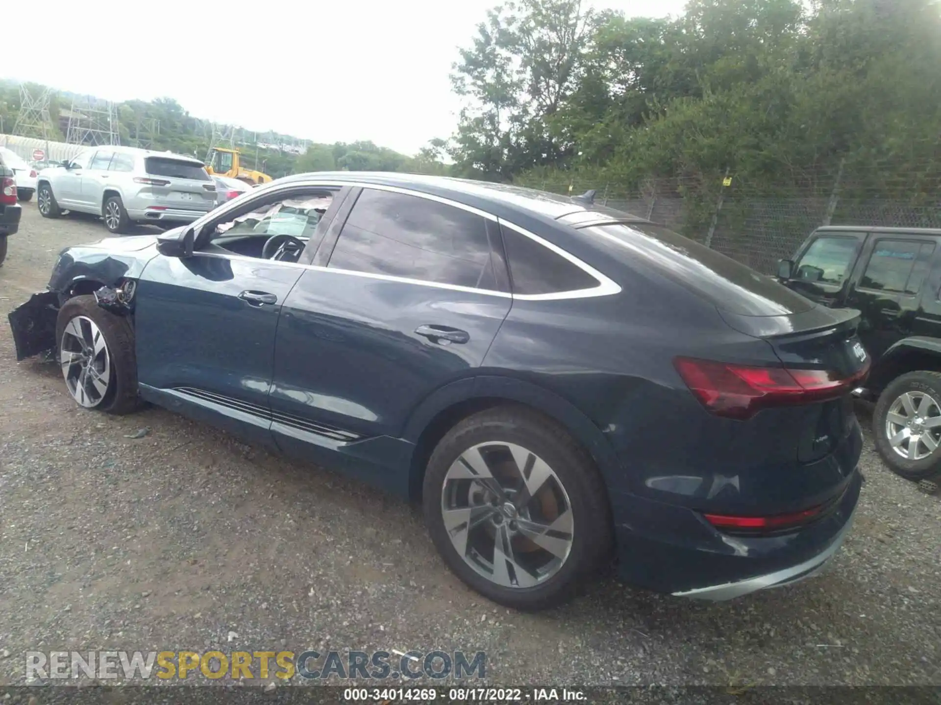 3 fotografías del automóvil dañado WA13AAGE7MB004259 AUDI E-TRON 2021