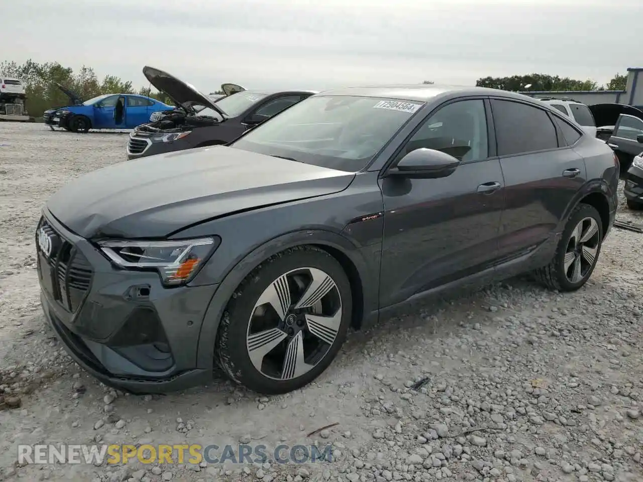 1 Photograph of a damaged car WA13ABGE8MB008083 AUDI E-TRON 2021