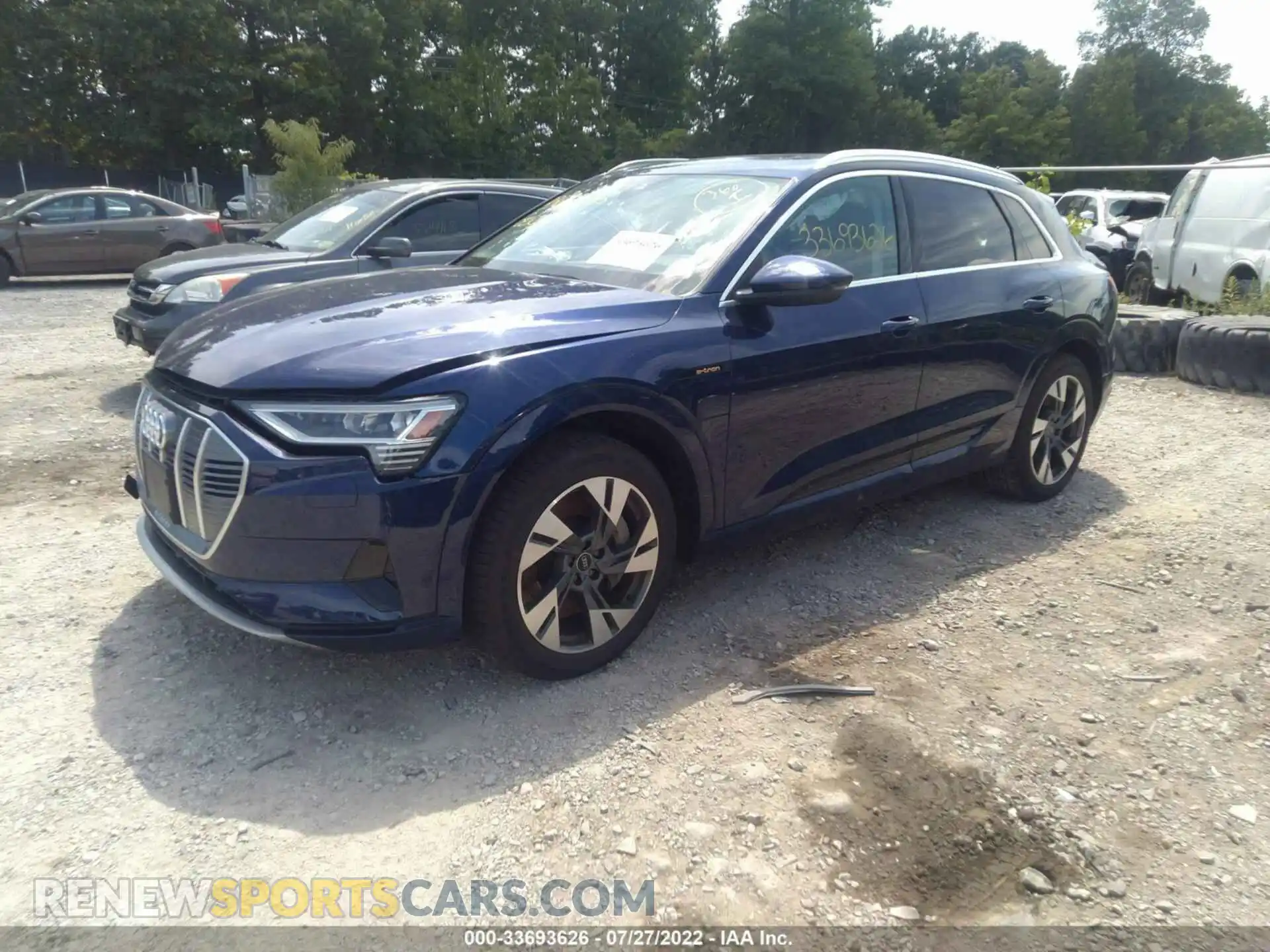 2 Photograph of a damaged car WA1AAAGE2MB014723 AUDI E-TRON 2021