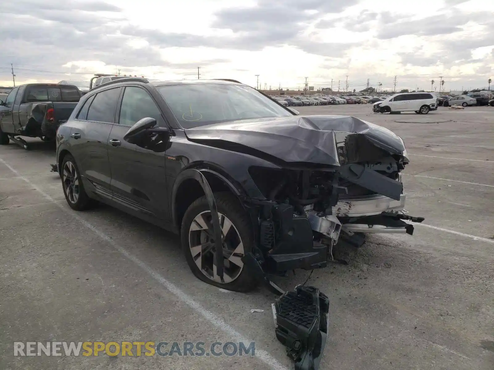 1 Photograph of a damaged car WA1AAAGE3MB024449 AUDI E-TRON 2021