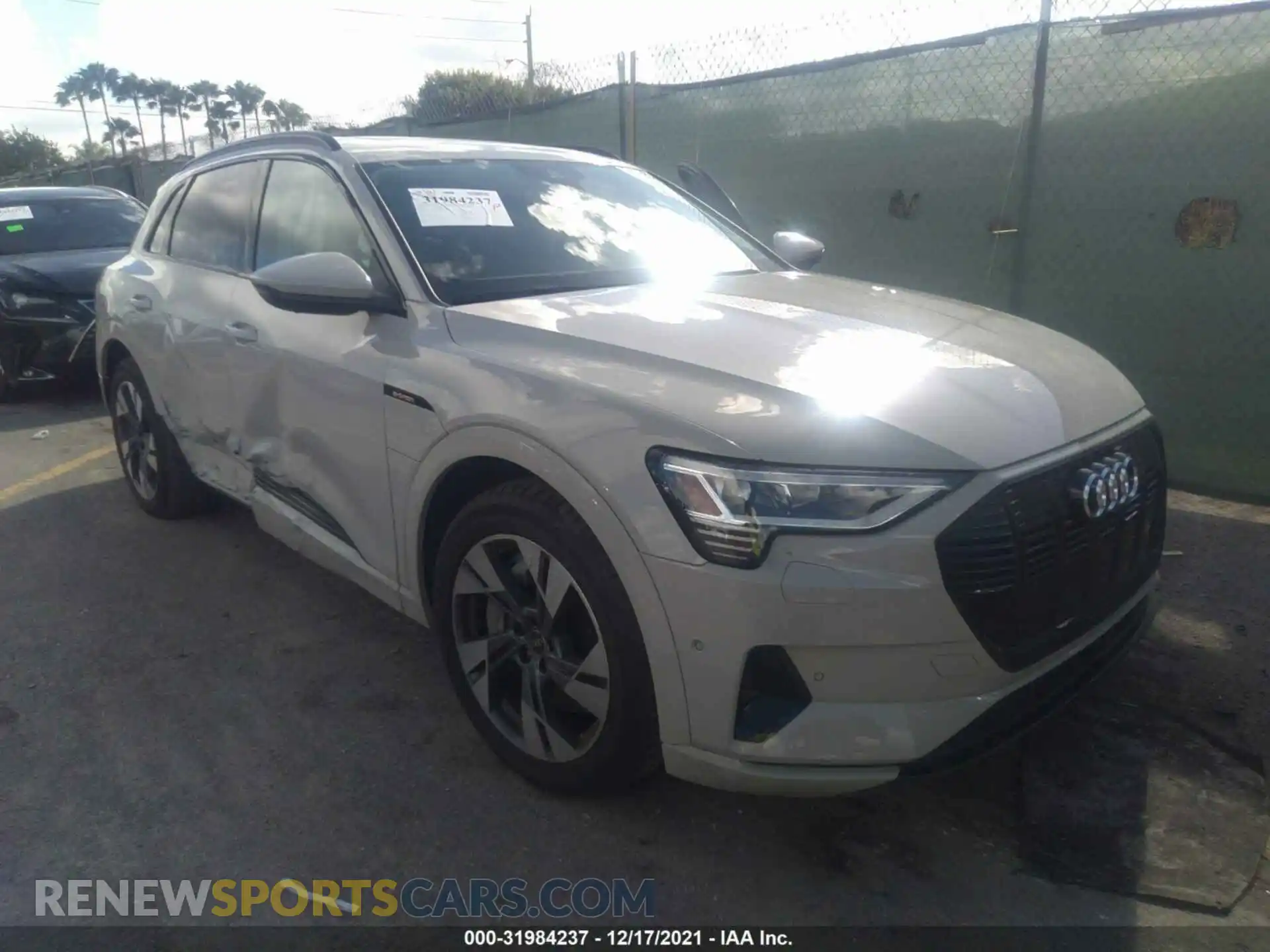 1 Photograph of a damaged car WA1AAAGE5MB013663 AUDI E-TRON 2021