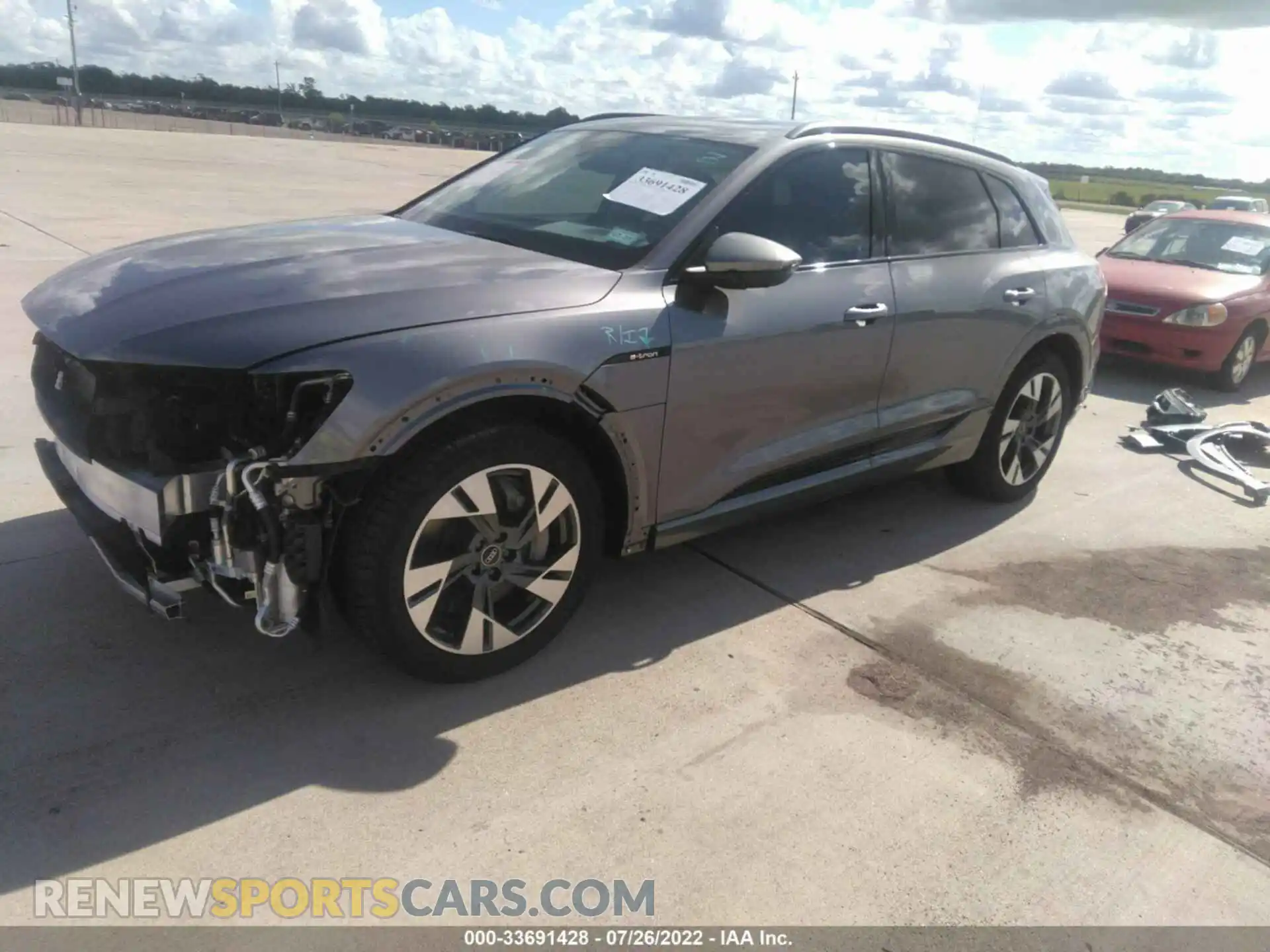 2 Photograph of a damaged car WA1AAAGE6MB012814 AUDI E-TRON 2021