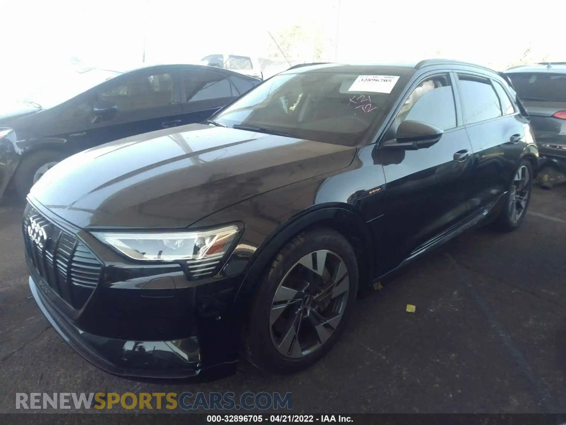 2 Photograph of a damaged car WA1AAAGE6MB021545 AUDI E-TRON 2021