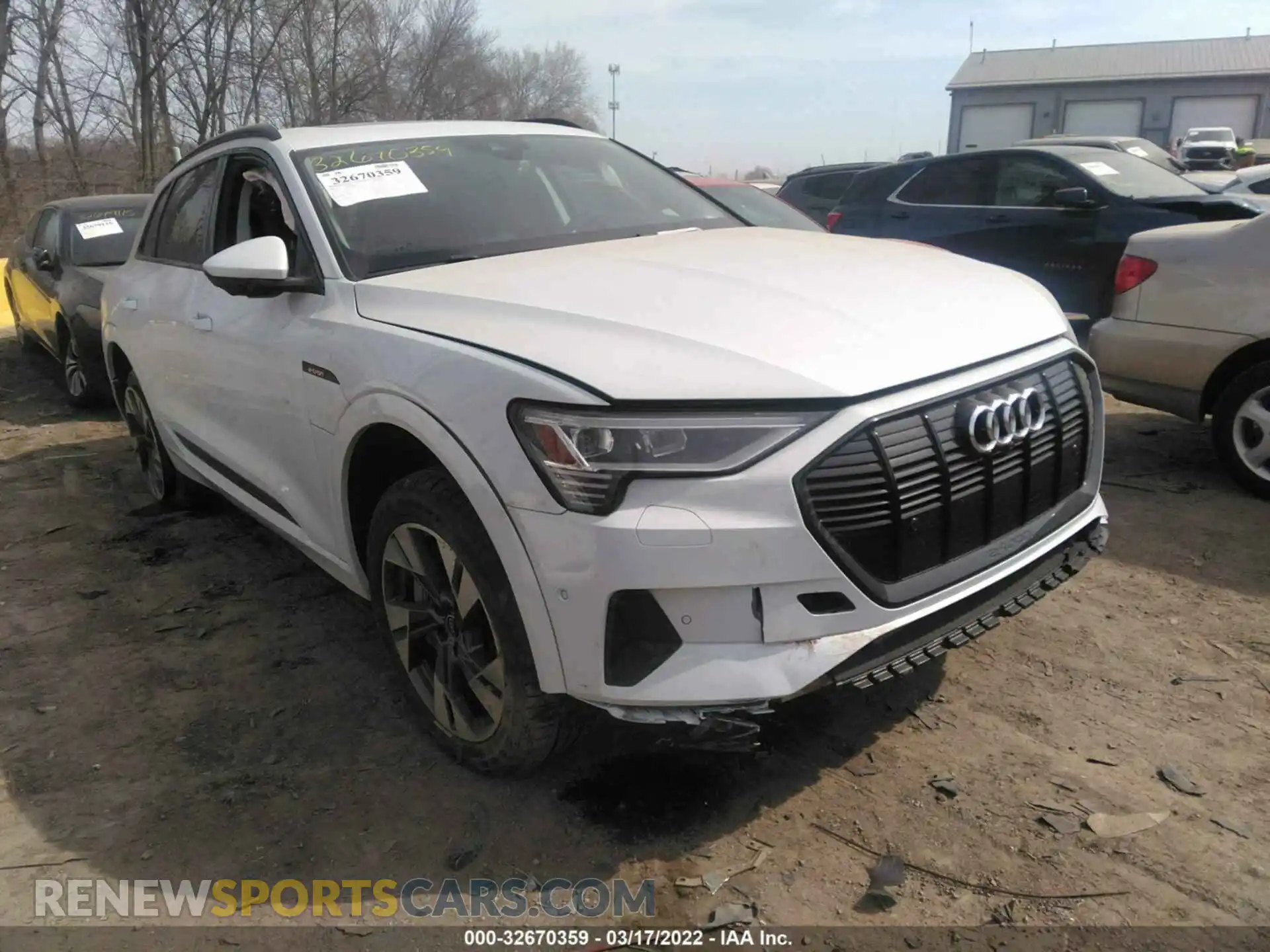 1 Photograph of a damaged car WA1AAAGE7MB010473 AUDI E-TRON 2021