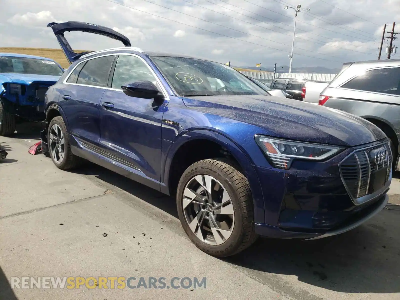 1 Photograph of a damaged car WA1AAAGE9MB013438 AUDI E-TRON 2021