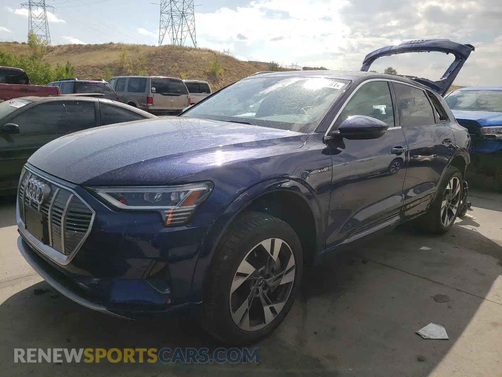2 Photograph of a damaged car WA1AAAGE9MB013438 AUDI E-TRON 2021
