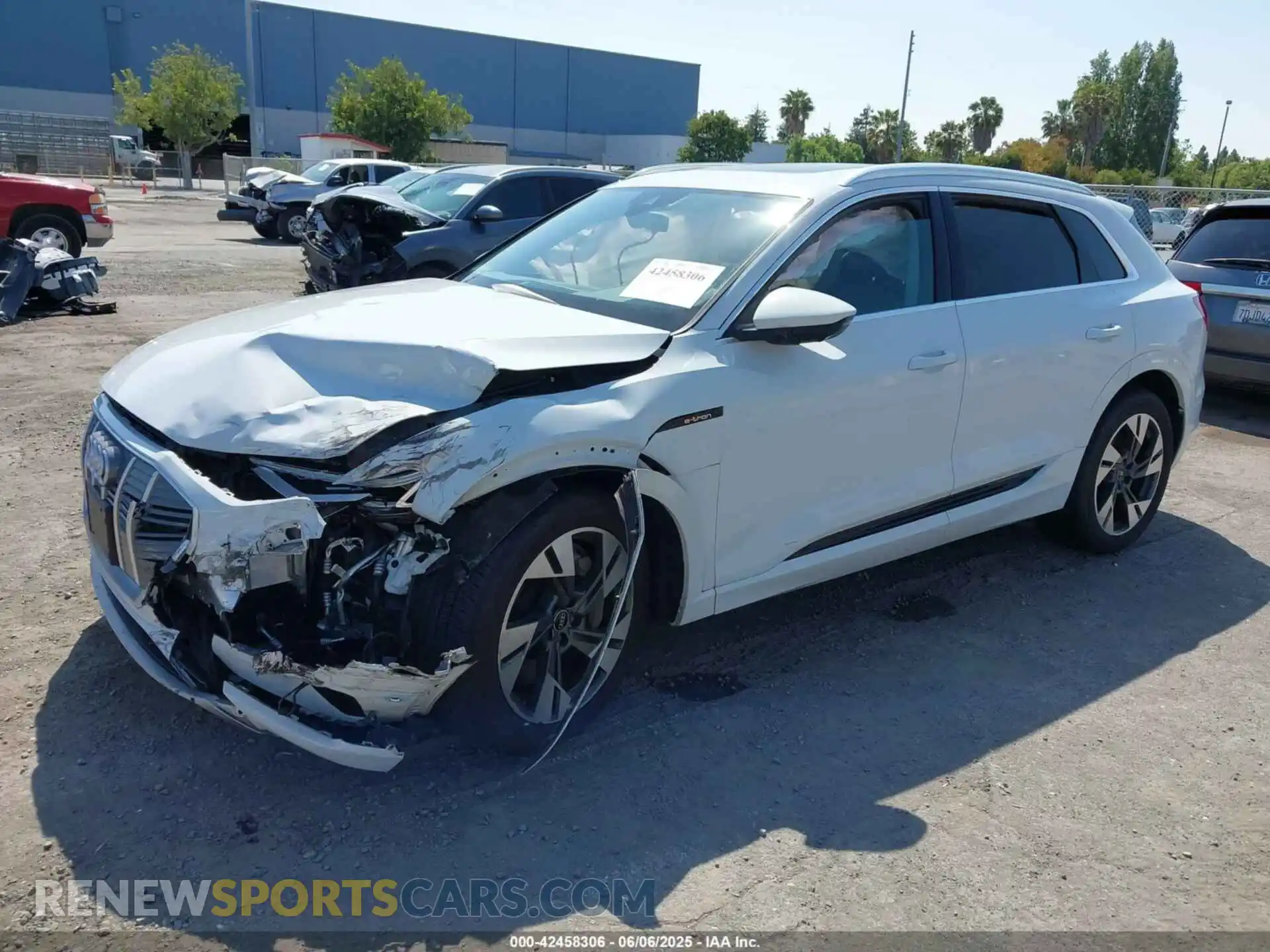2 Photograph of a damaged car WA1LAAGE2MB039596 AUDI E-TRON 2021