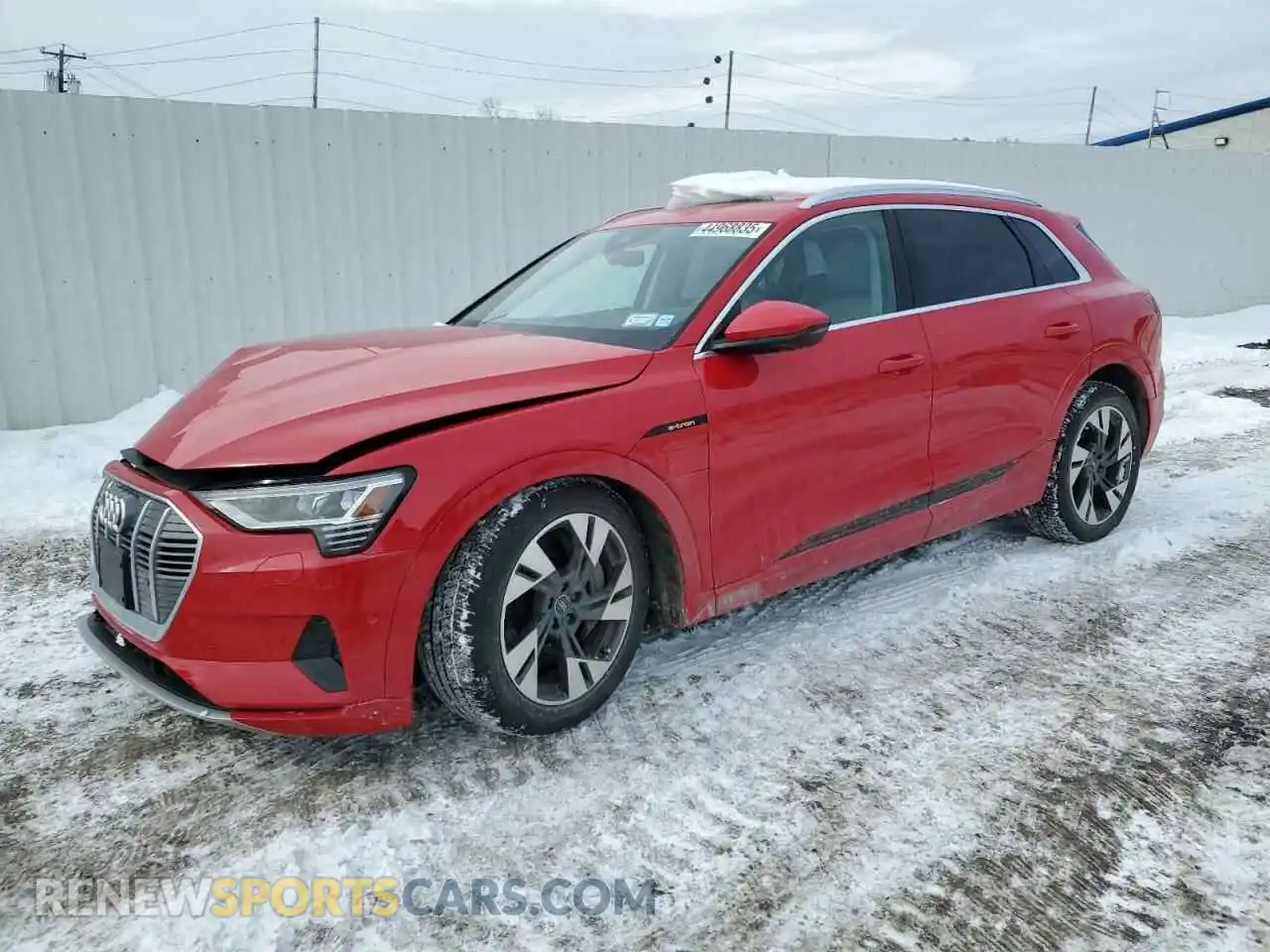 1 Photograph of a damaged car WA1VAAGE8MB040969 AUDI E-TRON 2021