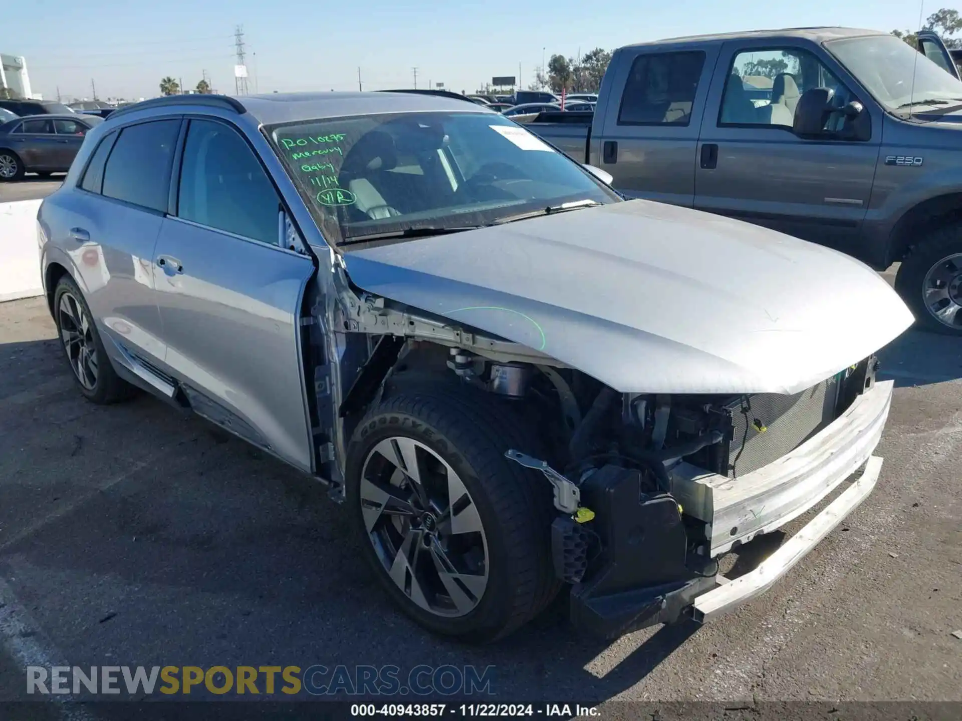 1 Photograph of a damaged car WA1AAAGE1NB027352 AUDI E-TRON 2022