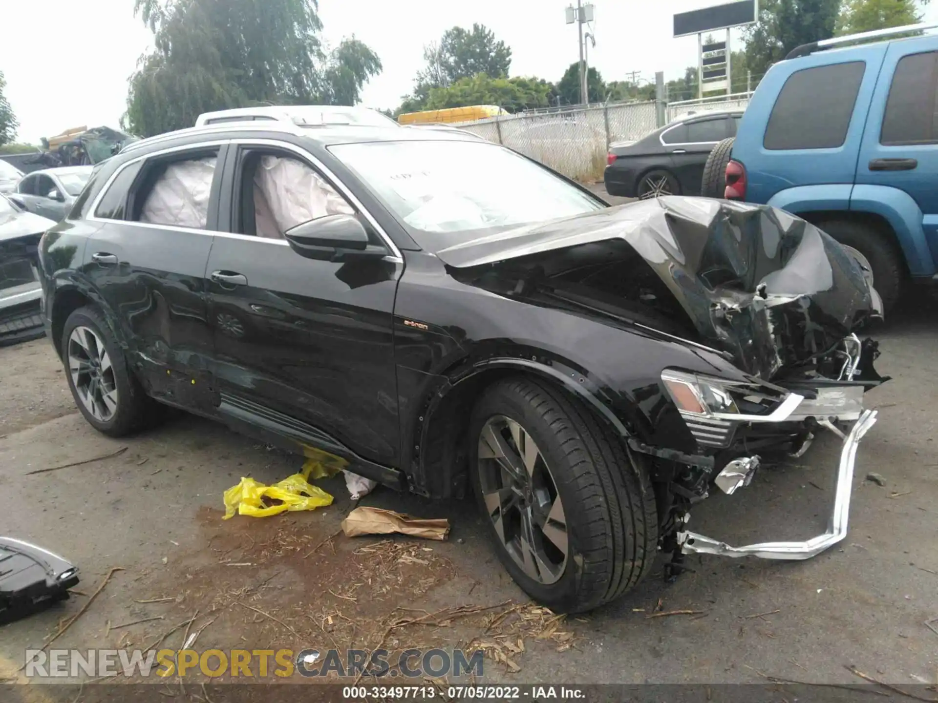 1 Photograph of a damaged car WA1AAAGE2NB007398 AUDI E-TRON 2022