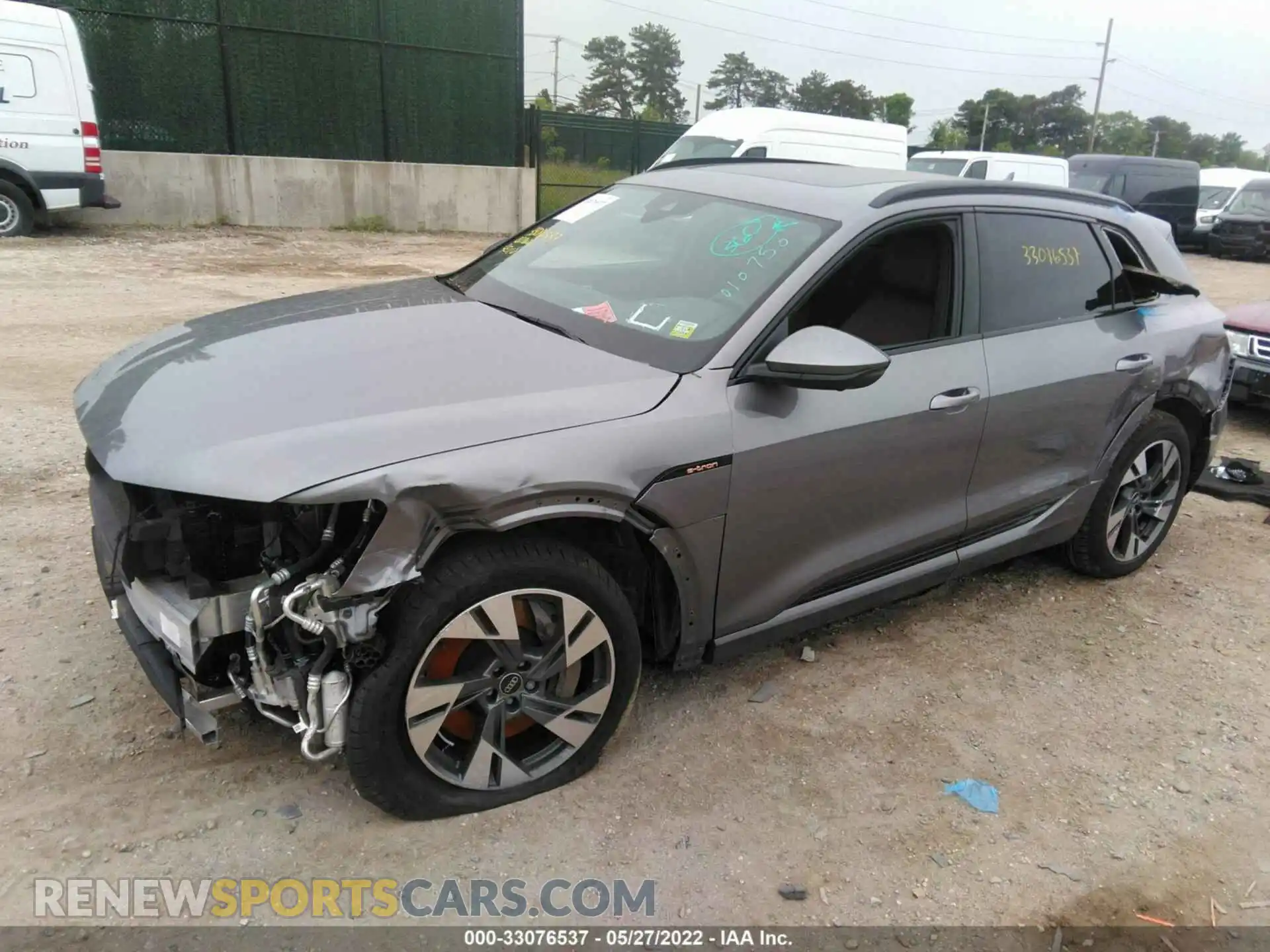 2 Photograph of a damaged car WA1AAAGE5NB010750 AUDI E-TRON 2022