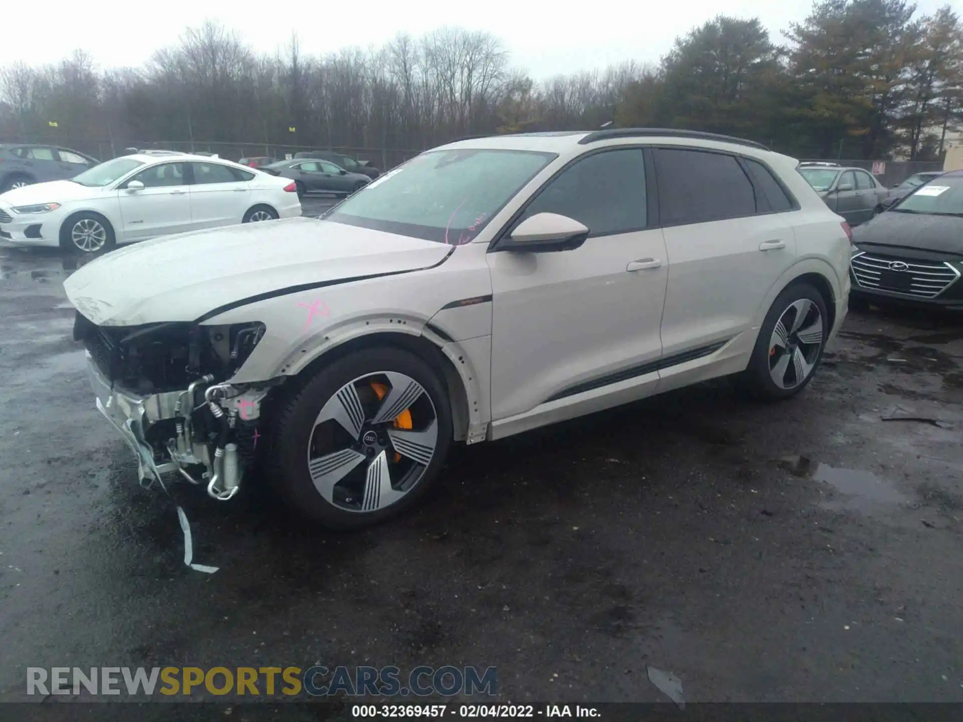 2 Photograph of a damaged car WA1LAAGE7NB012203 AUDI E-TRON 2022