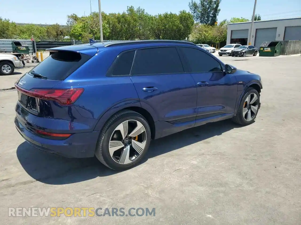 3 fotografías del automóvil dañado WA1LAAGE8NB019712 AUDI E-TRON 2022